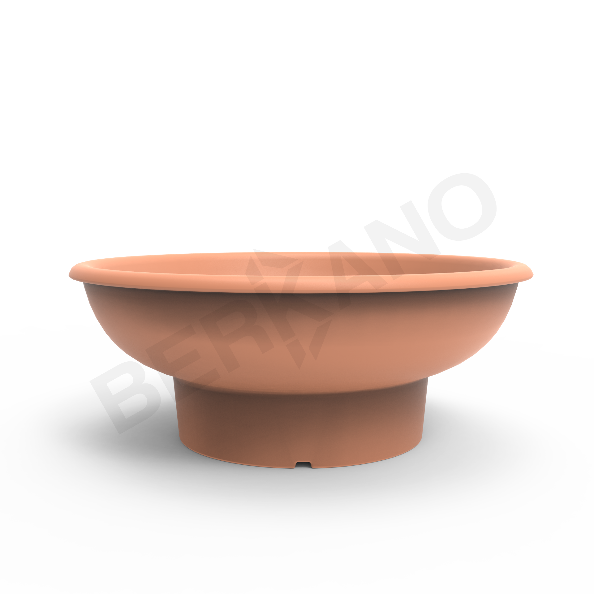 Кашпо Bowl терракотового цвета - фото 2