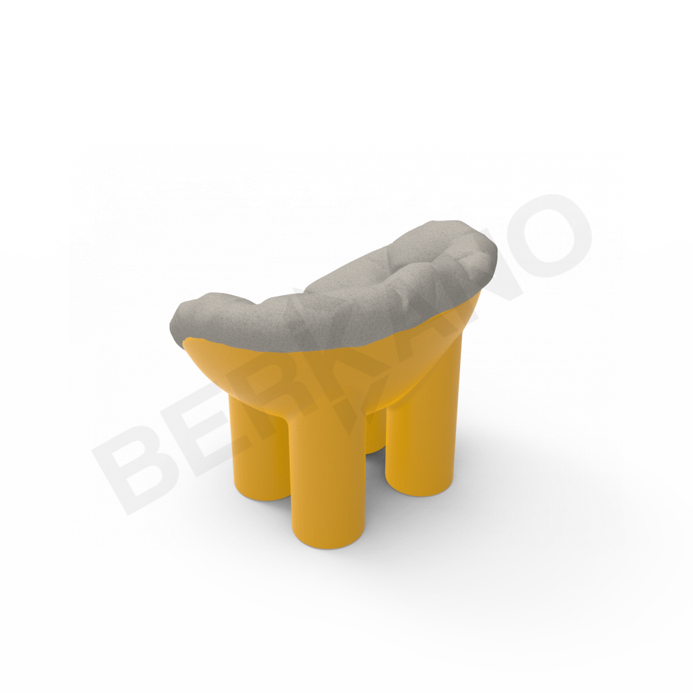 Кресло SLON Kids Yellow / аксессуар Light grey - фото 4