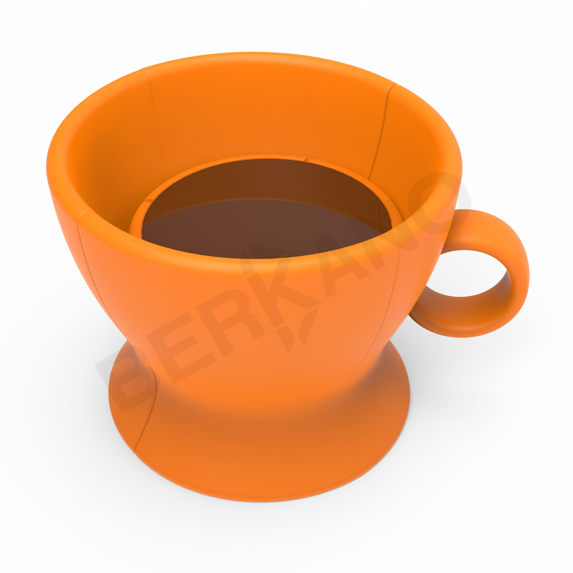 Стул с ручкой Coffee оранжевого цвета - фото 3
