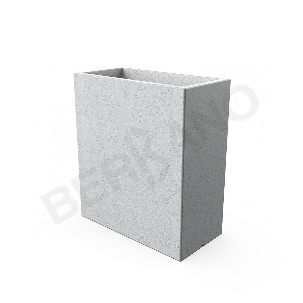 Кашпо Cubric 90*80 DB цвета белый гранит - фото 5