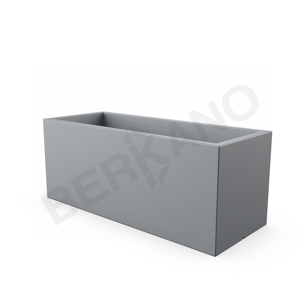 Кашпо Cubric 150*60 серого цвета - фото 3