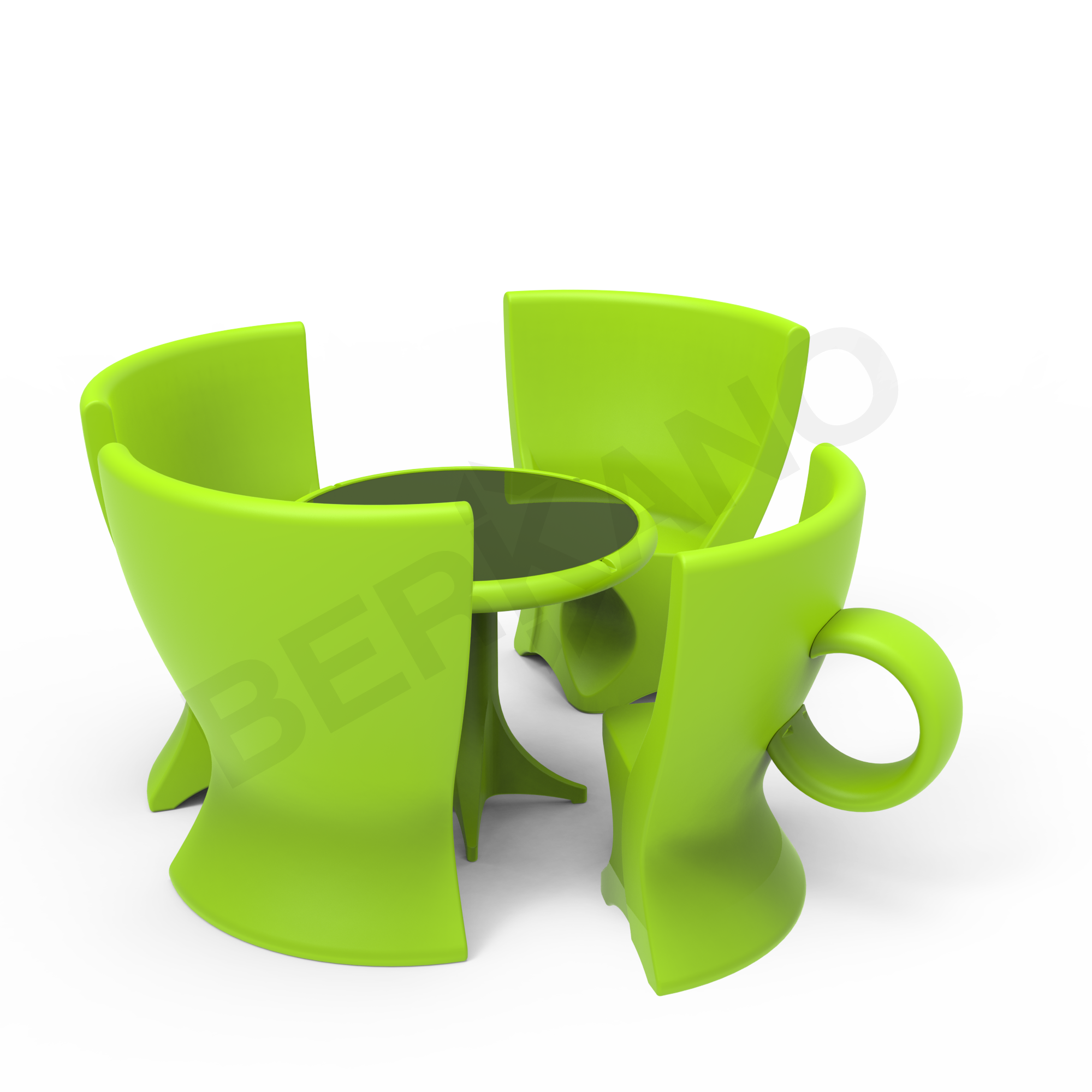 Стол Coffee зеленого цвета - фото 4