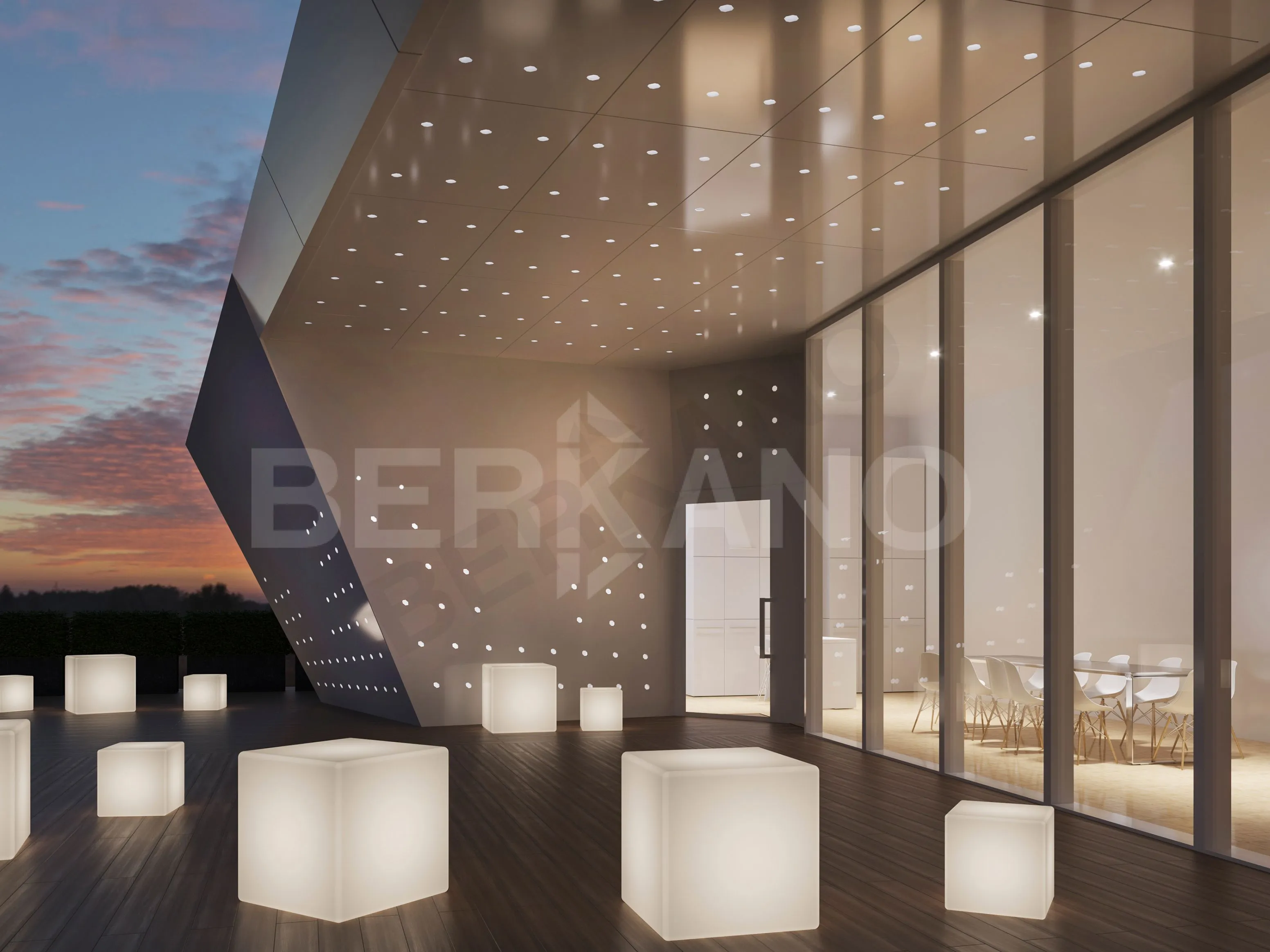 Светящийся куб Cube 30 белого цвета с подсветкой - фото 2