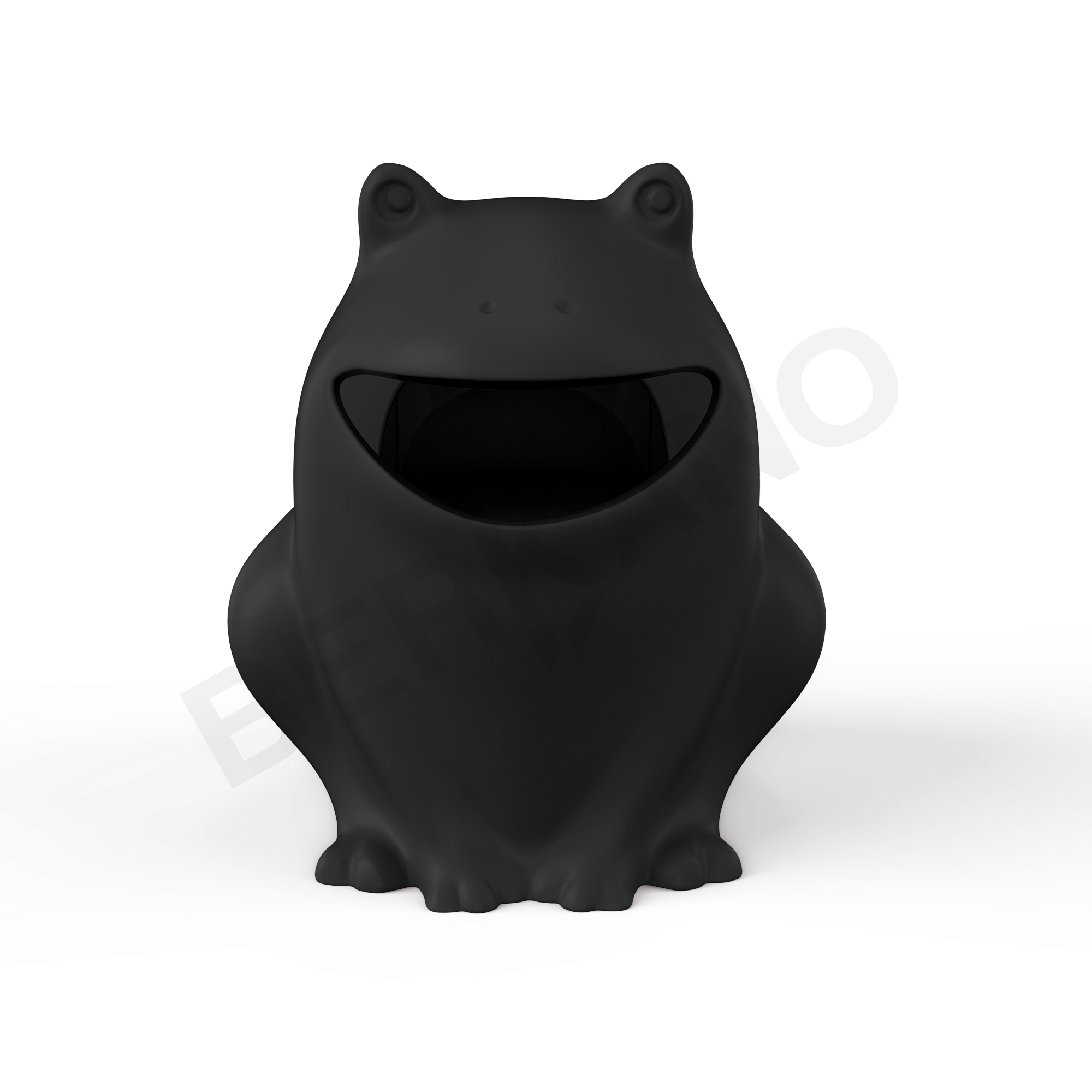 Урна детская BERKANO Frog черного цвета - фото 2