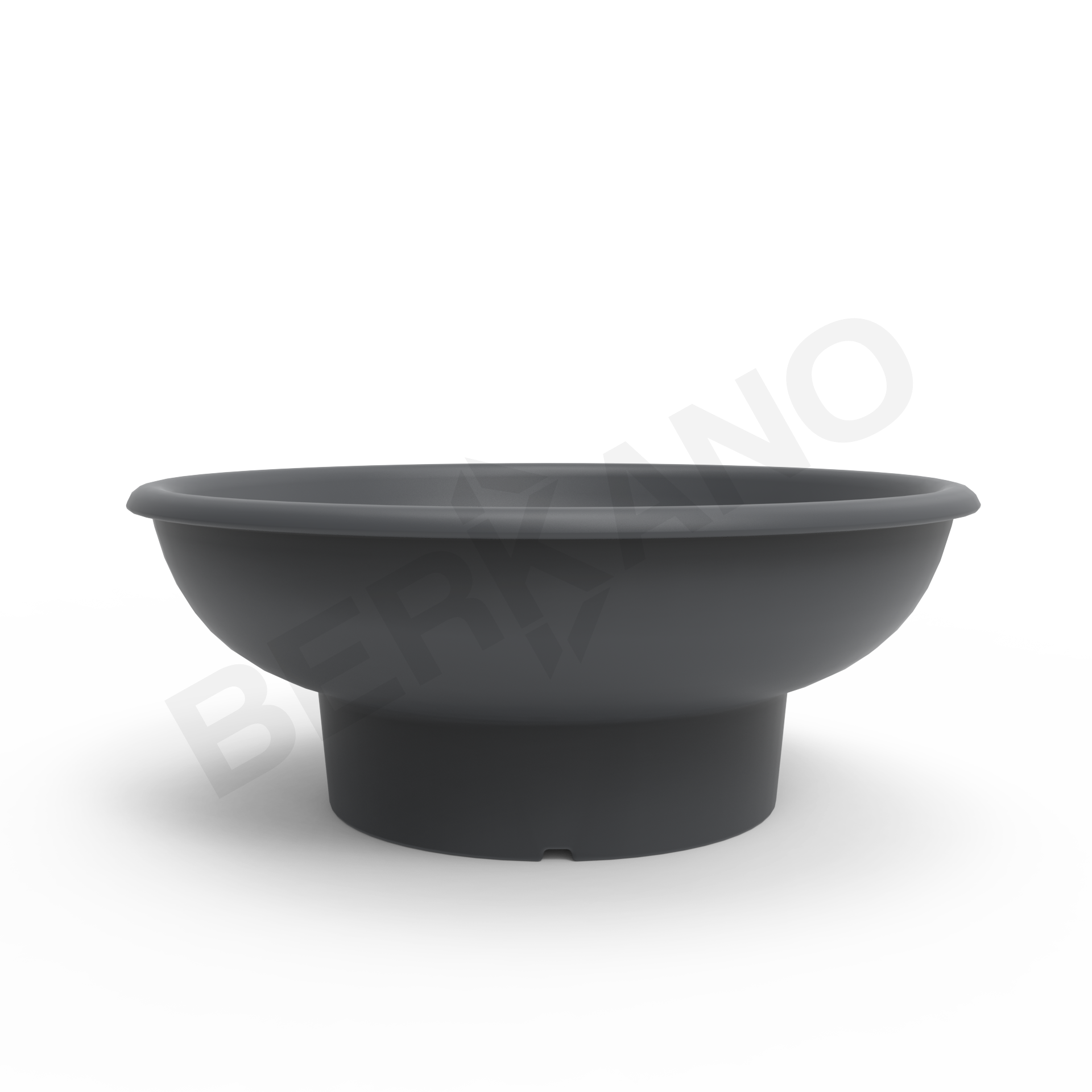 Кашпо Bowl графитового цвета - фото 2
