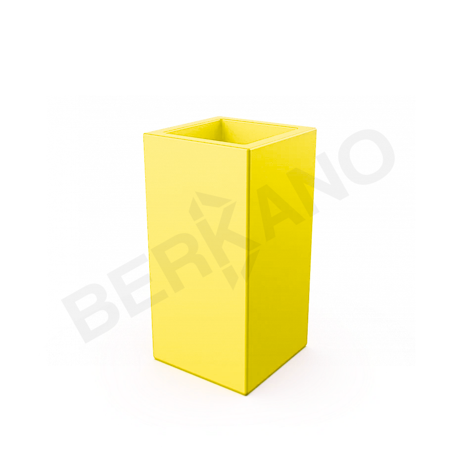 Кашпо Cubric 40*80 DB желтого цвета - фото 4