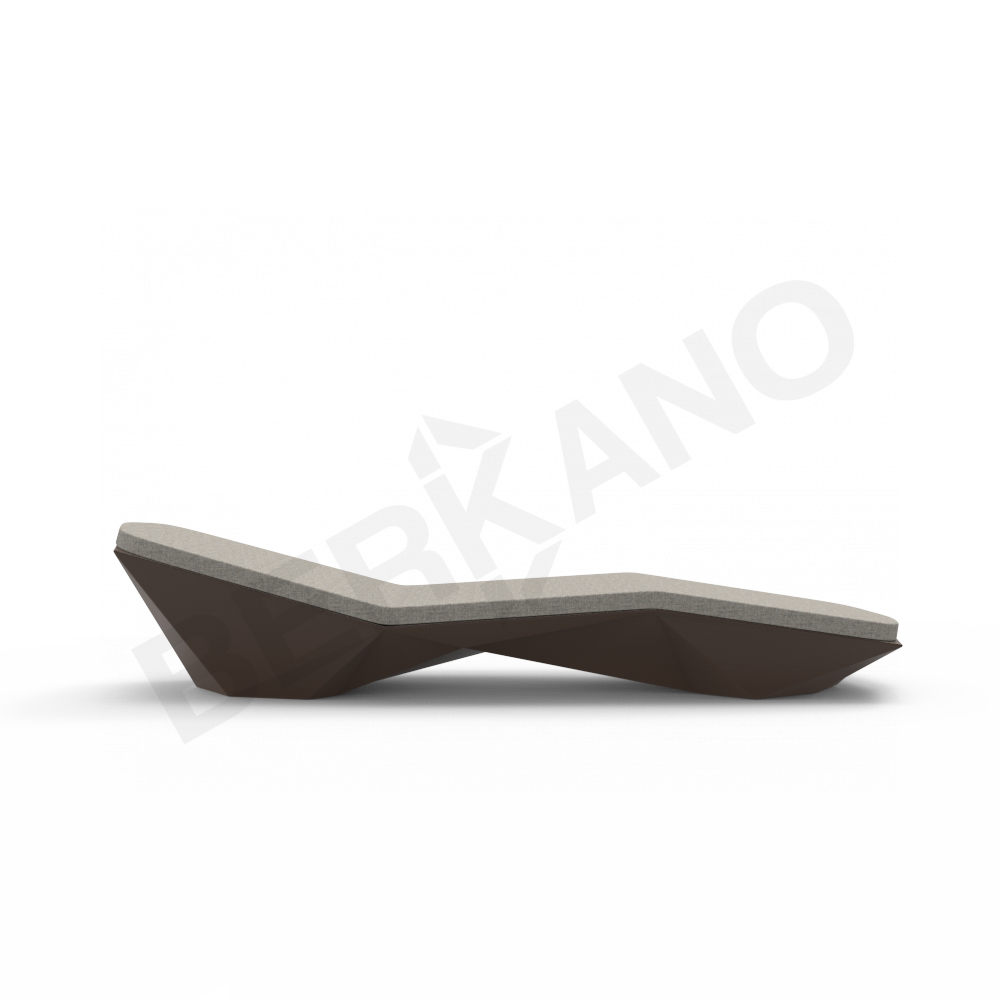 Шезлонг Quaro с подушками коричневого цвета / аксессуар Light grey - фото 10