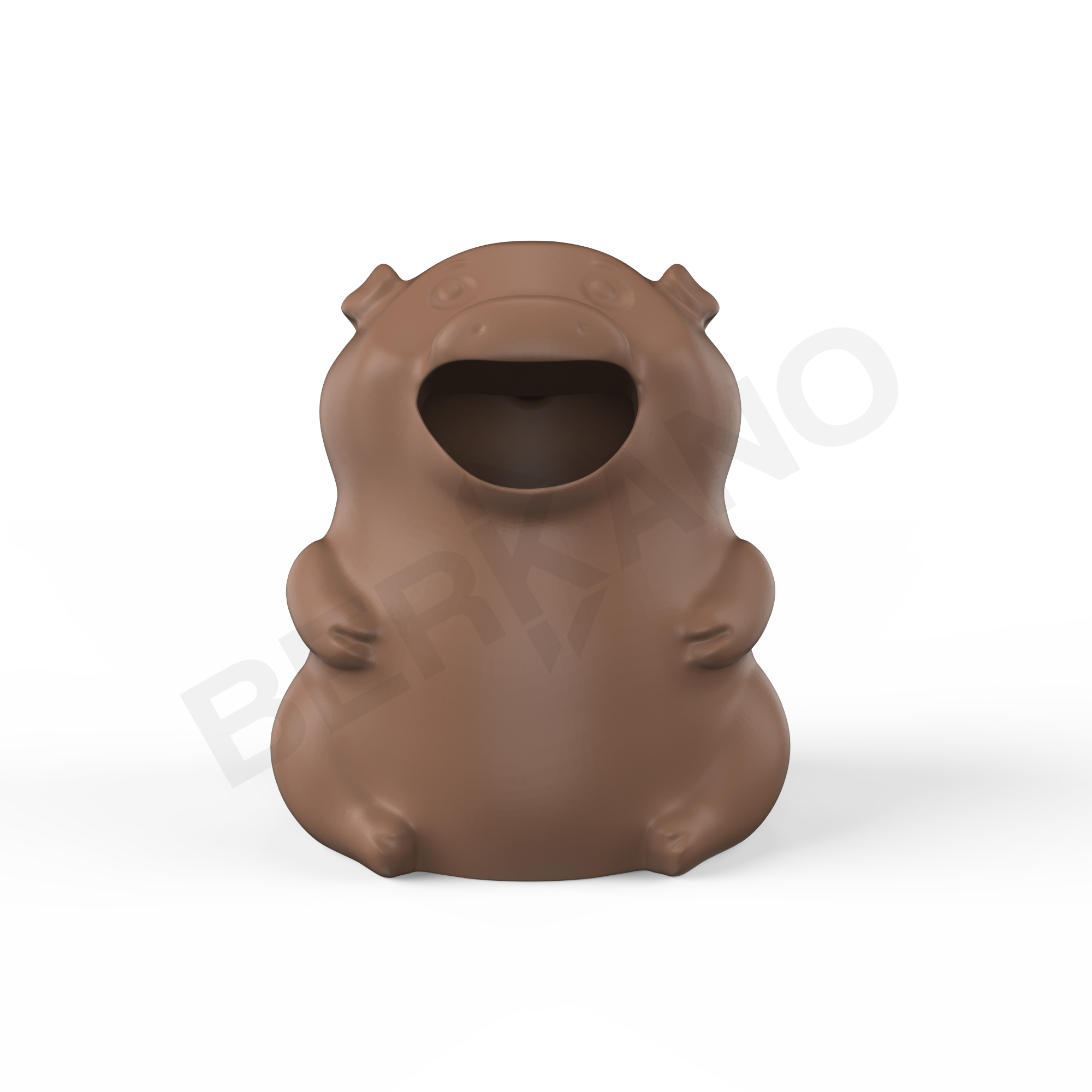 Урна детская BERKANO Piggy коричневого цвета - фото 3