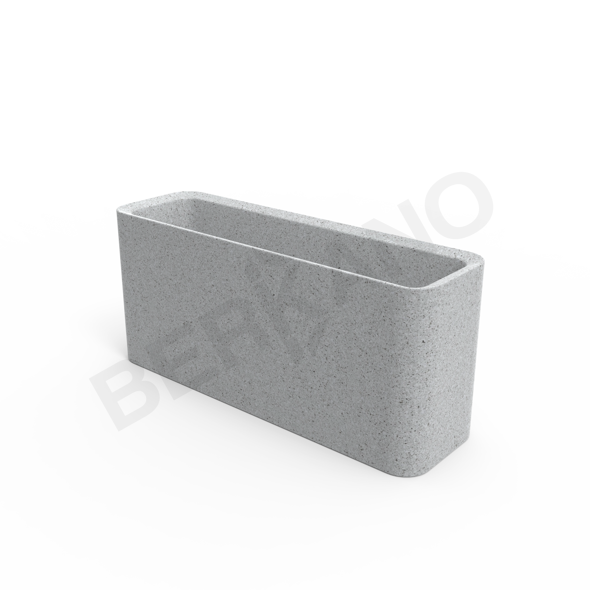 Кашпо Vittorio 40 DB белого цвета Granite - фото 9