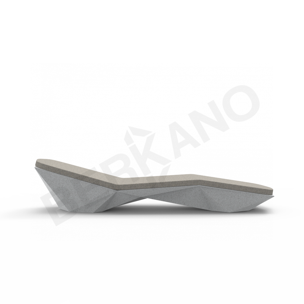 Шезлонг Quaro с подушками цвета белый гранит / аксессуар Light grey - фото 10