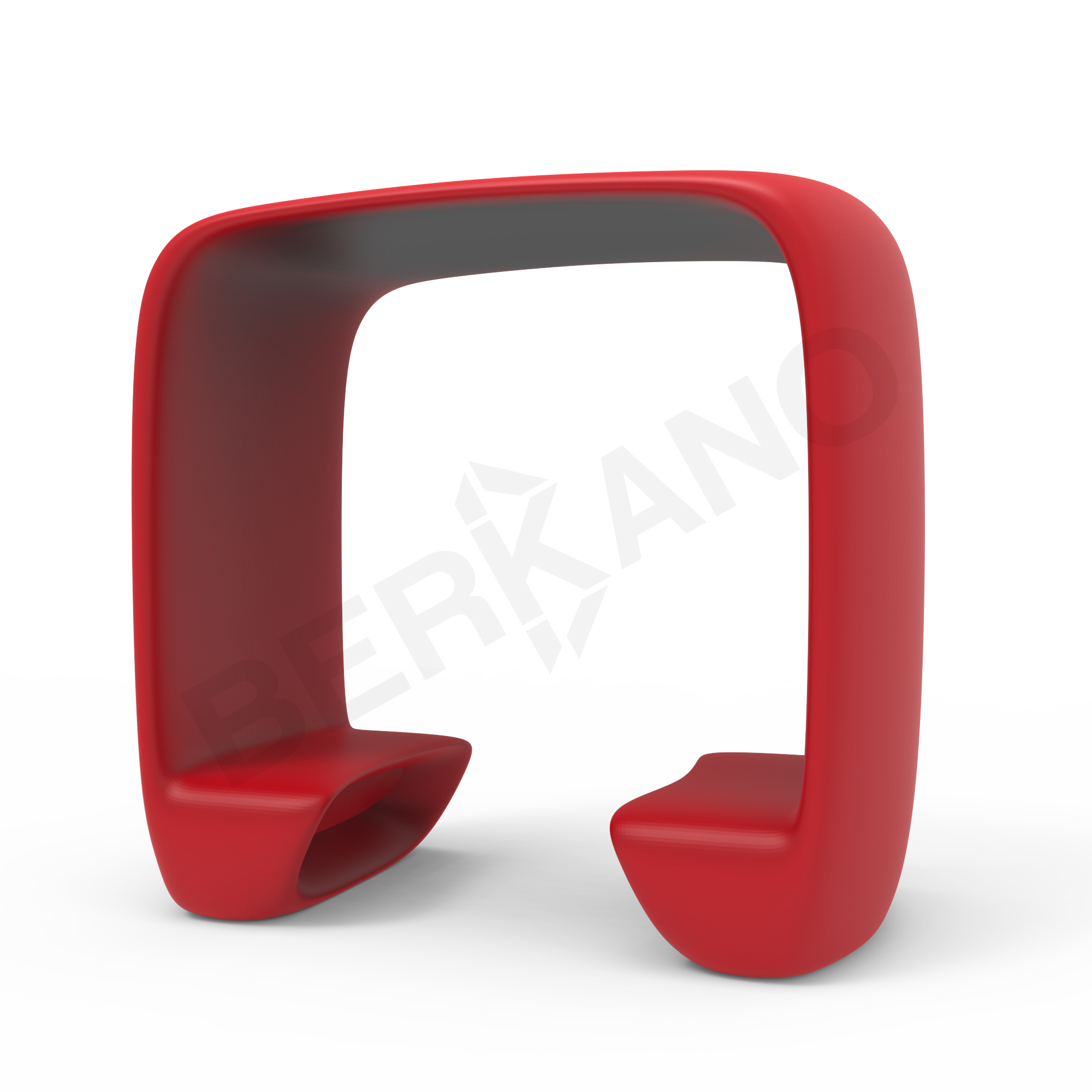 Скамья Phone Square красного цвета - фото 1