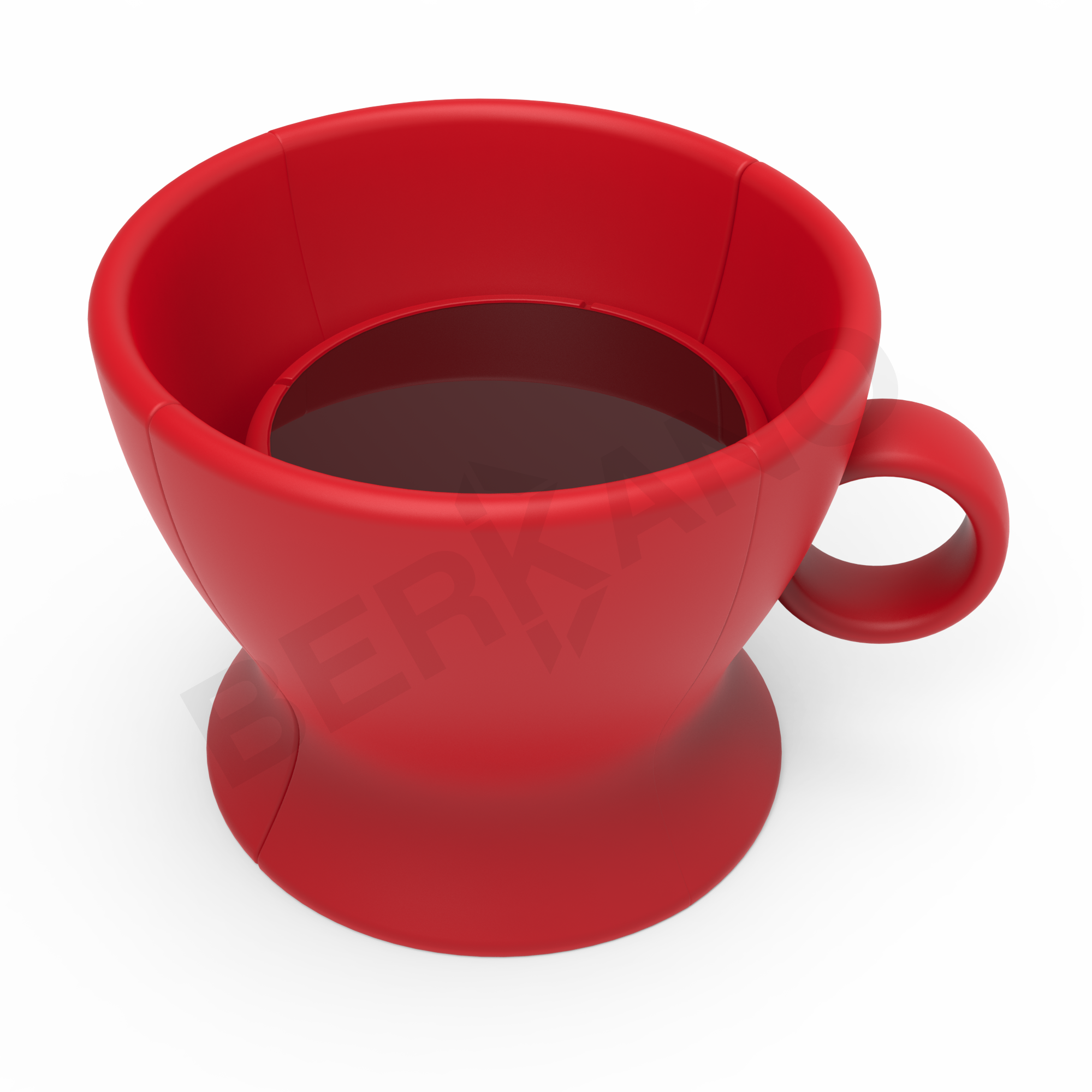 Стул с ручкой Coffee красного цвета - фото 3