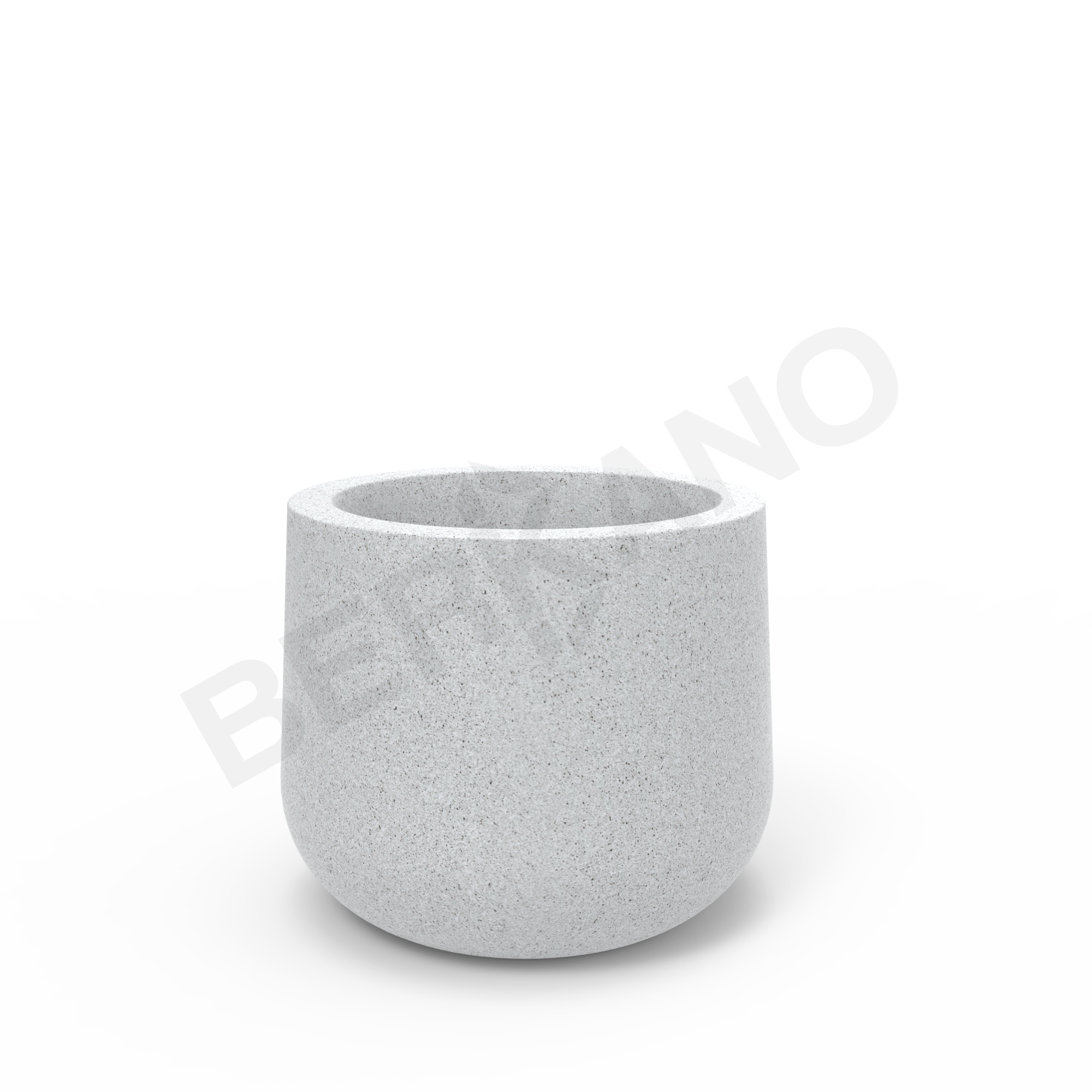 Кашпо Grace planter 45 DB белого цвета Granite - фото 3