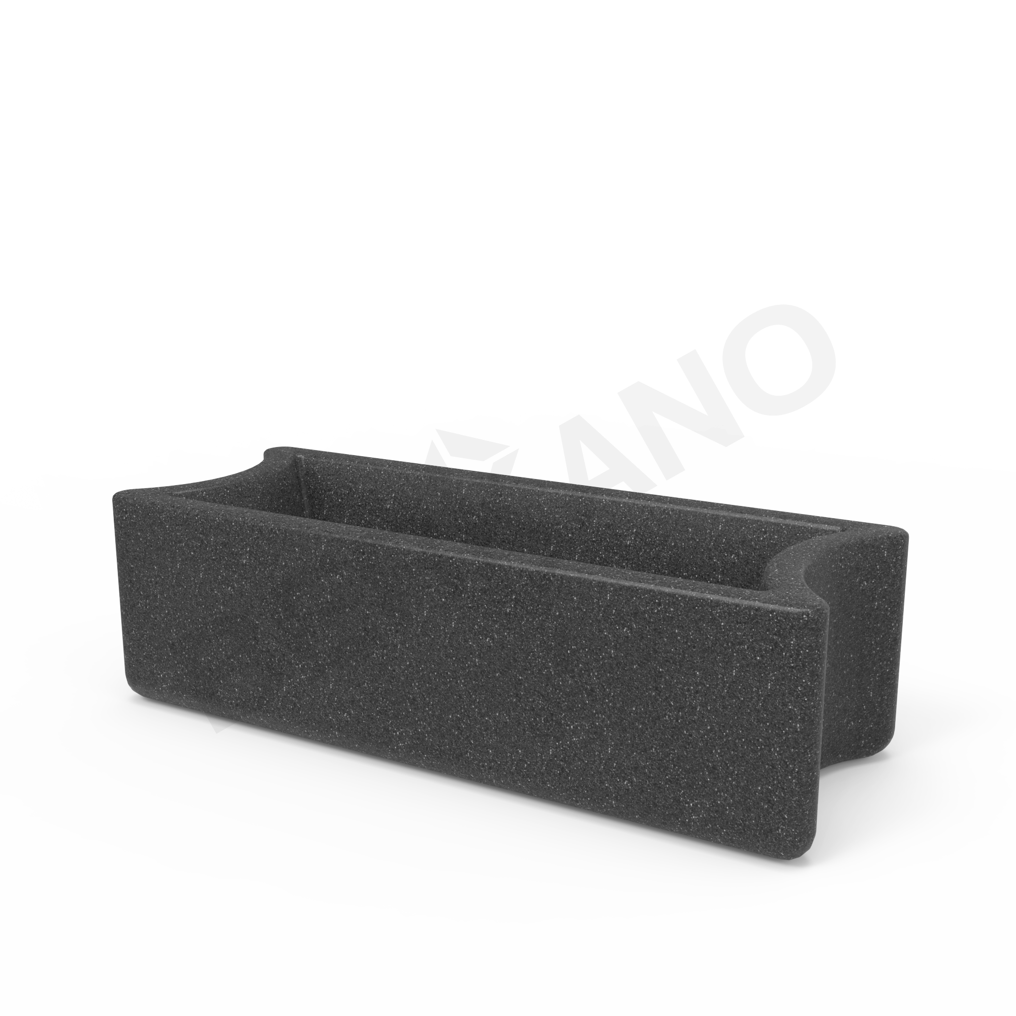 Кашпо Smoov Planter Mini Line 30 DB цвета черный гранит - фото 6