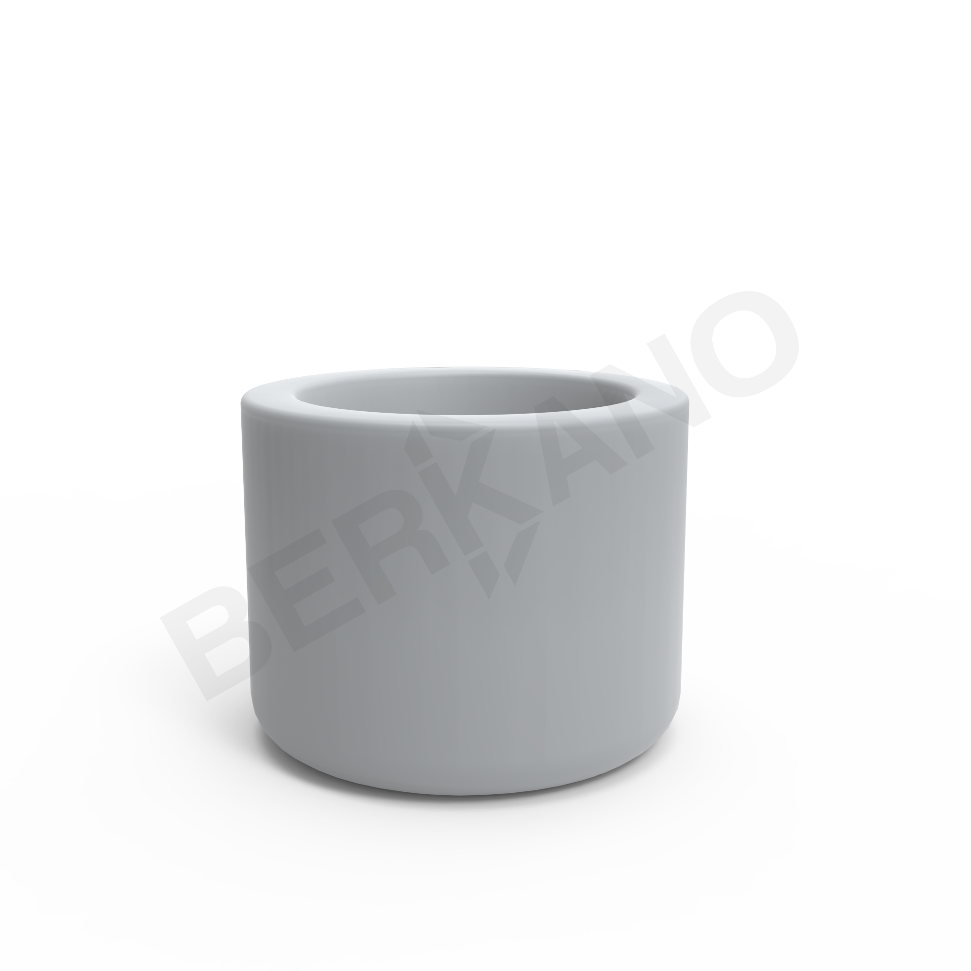 Кашпо Smoov Planter Mini Cylinder 30 DB серого цвета  - фото 5