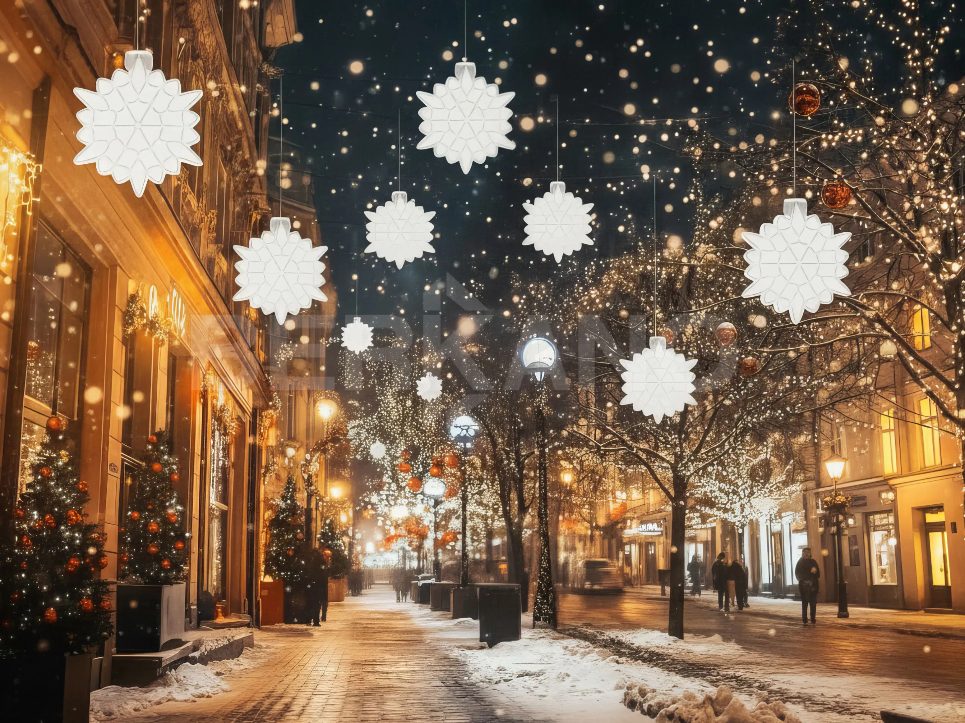 Праздничное украшение SNOWFLAKE Gold - фото 7