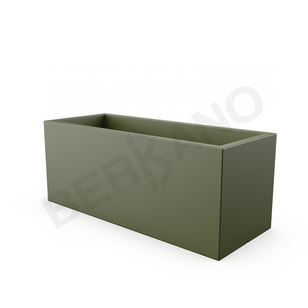 Кашпо Cubric 150*60 темно-зеленого цвета - фото 3