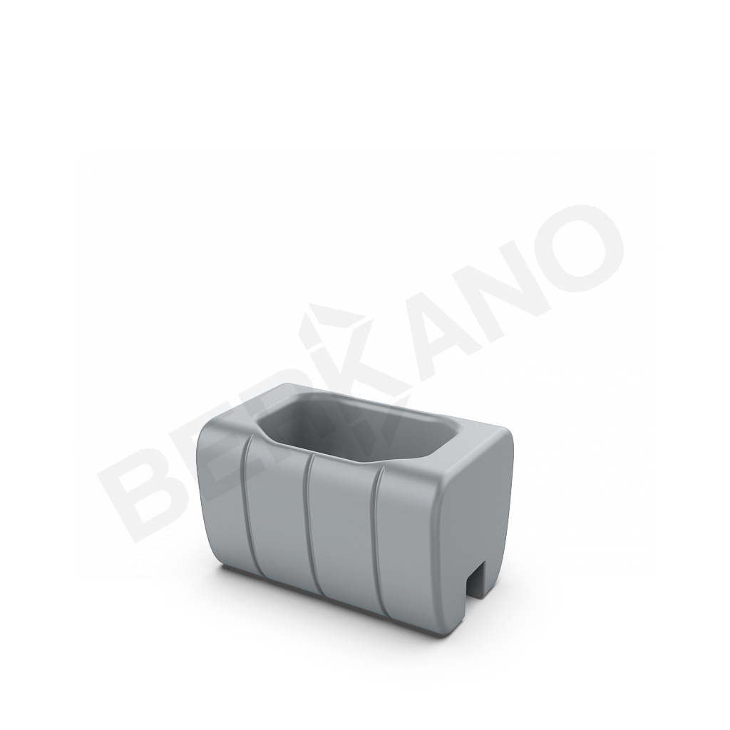 Кашпо-соединитель Y-seat longer DB серого цвета - фото 1