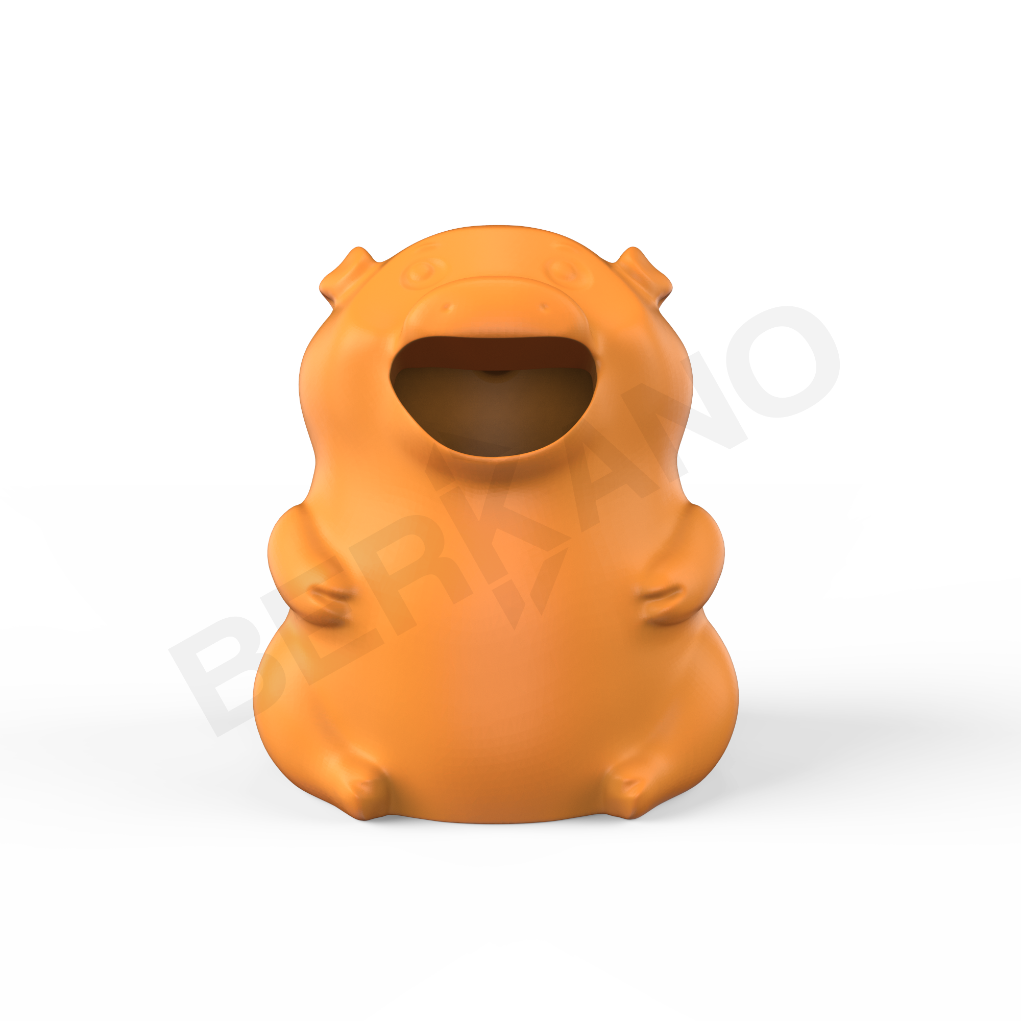 Урна детская BERKANO Piggy оранжевого цвета - фото 2