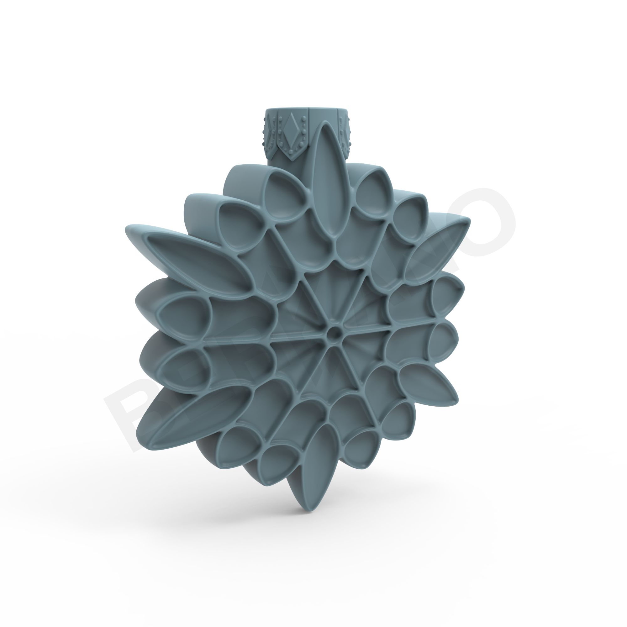 Праздничное украшение SNOWFLAKE бирюзового цвета - фото 8