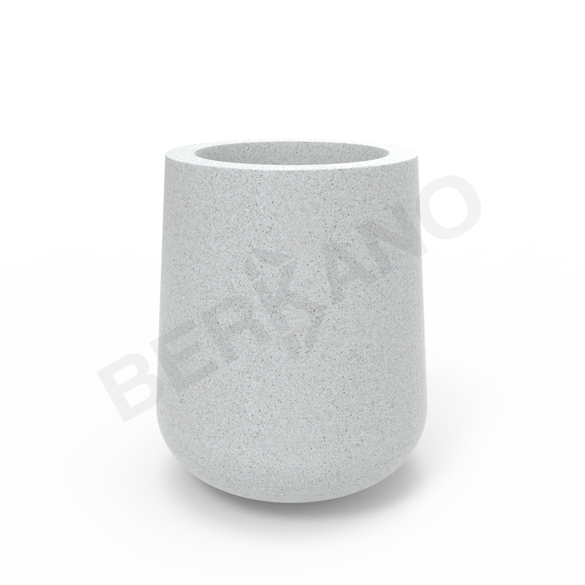 Кашпо Grace planter 75 DB белого цвета Granite - фото 4