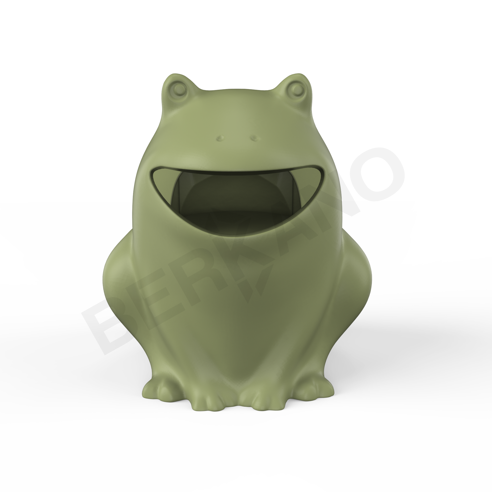 Урна детская BERKANO Frog темно-зеленого цвета - фото 2