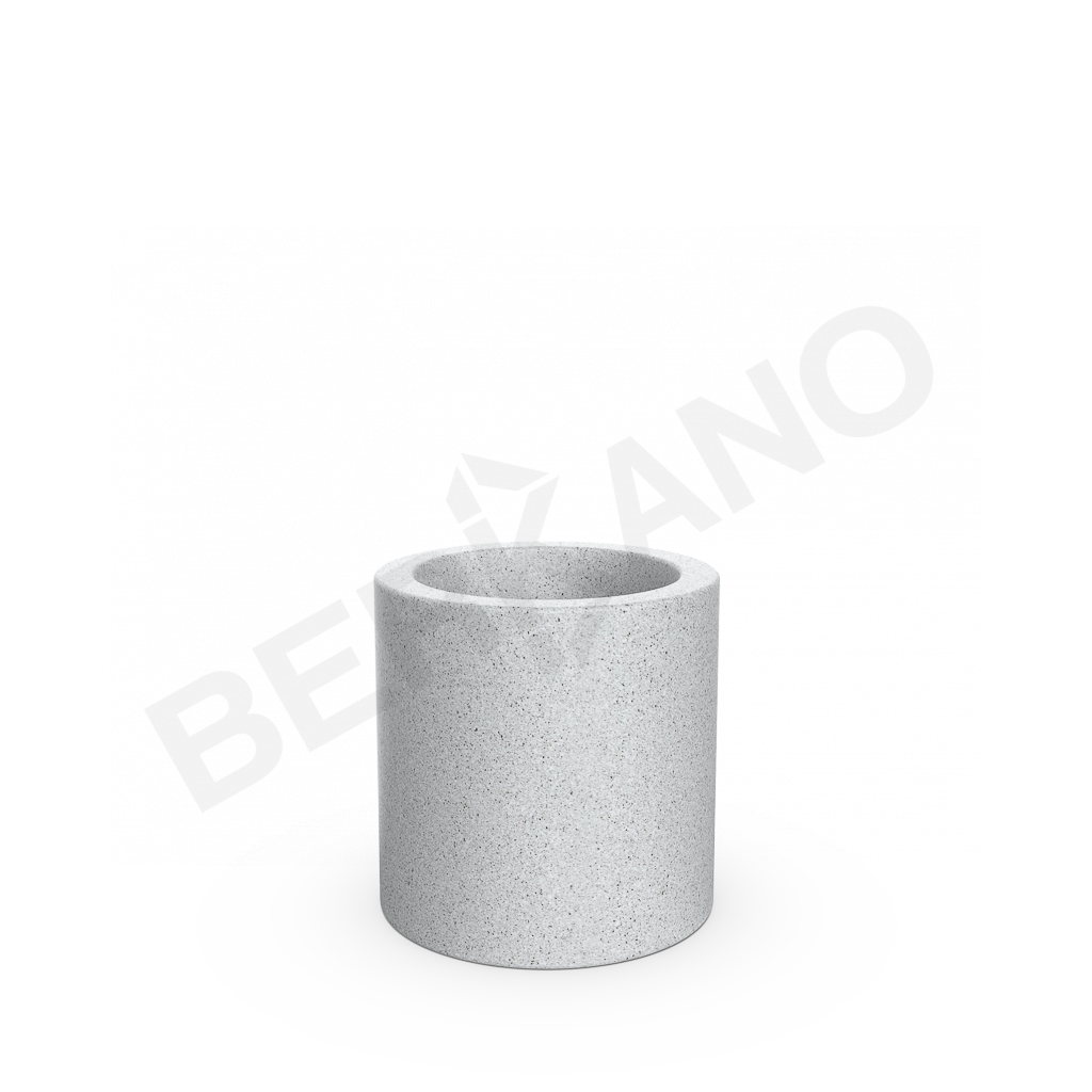 Кашпо Cilindro 50 DB белого цвета Granite - фото 3