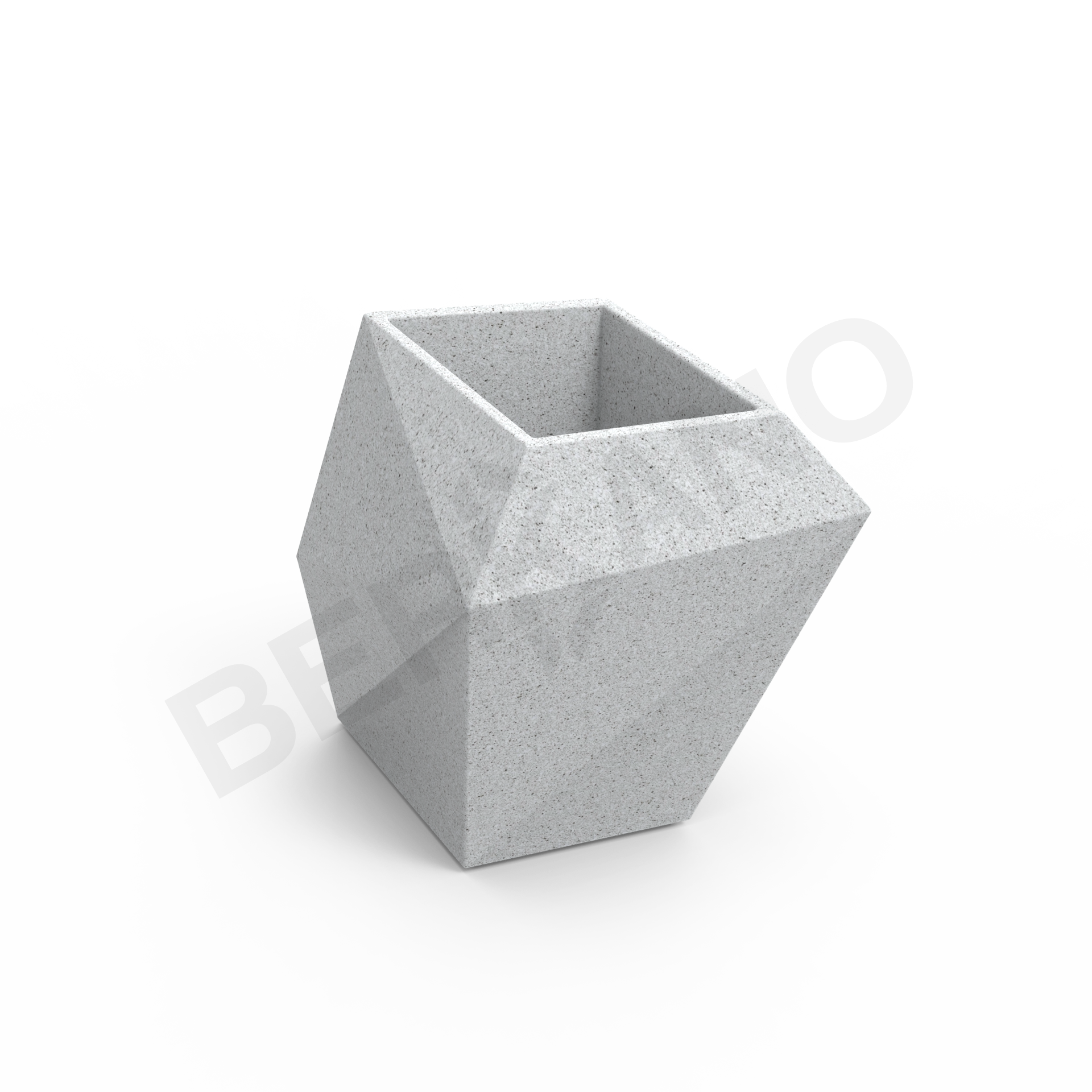 Кашпо Quaro M DB белого цвета Granite - фото 4