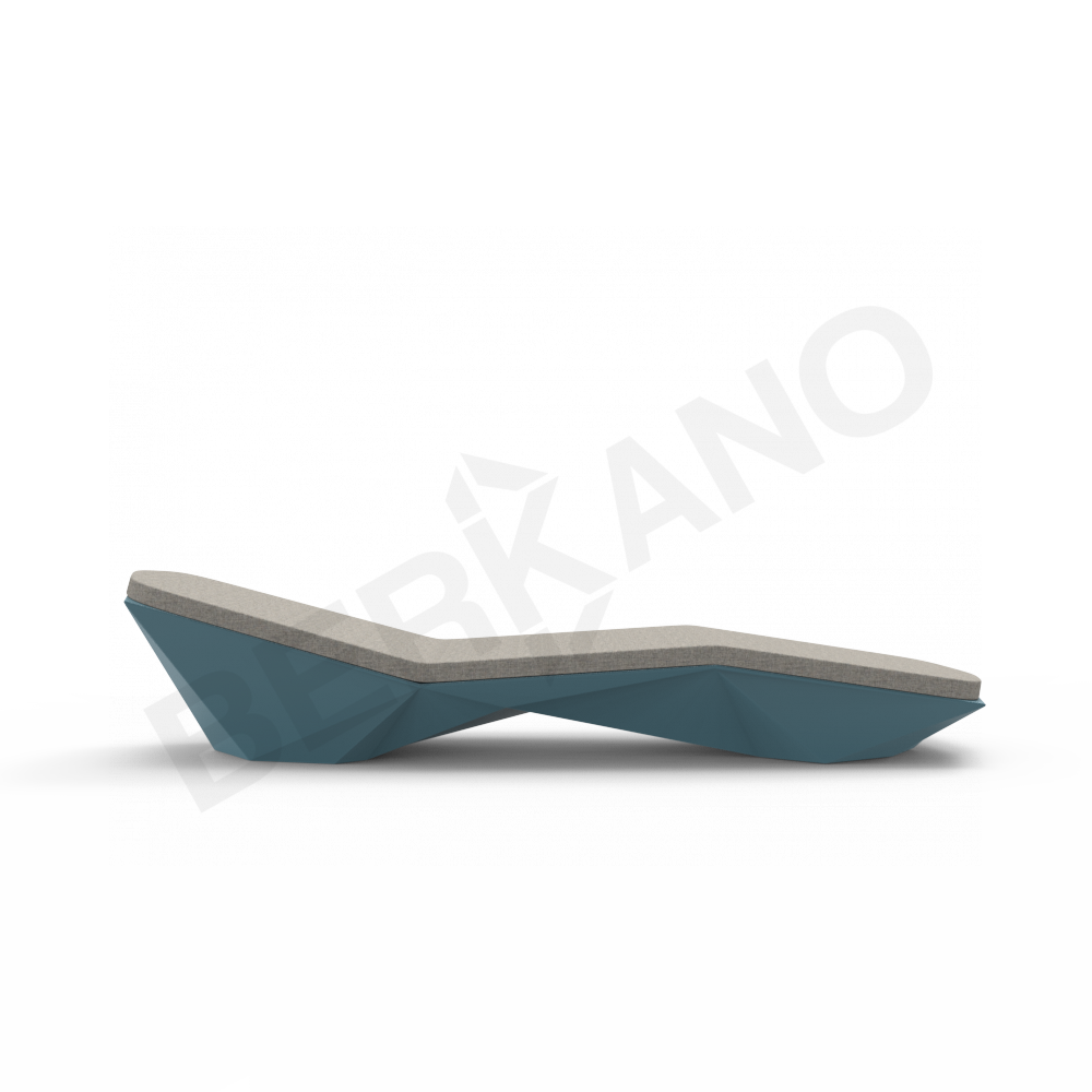 Шезлонг Quaro с подушками бирюзового цвета / аксессуар Light grey - фото 10