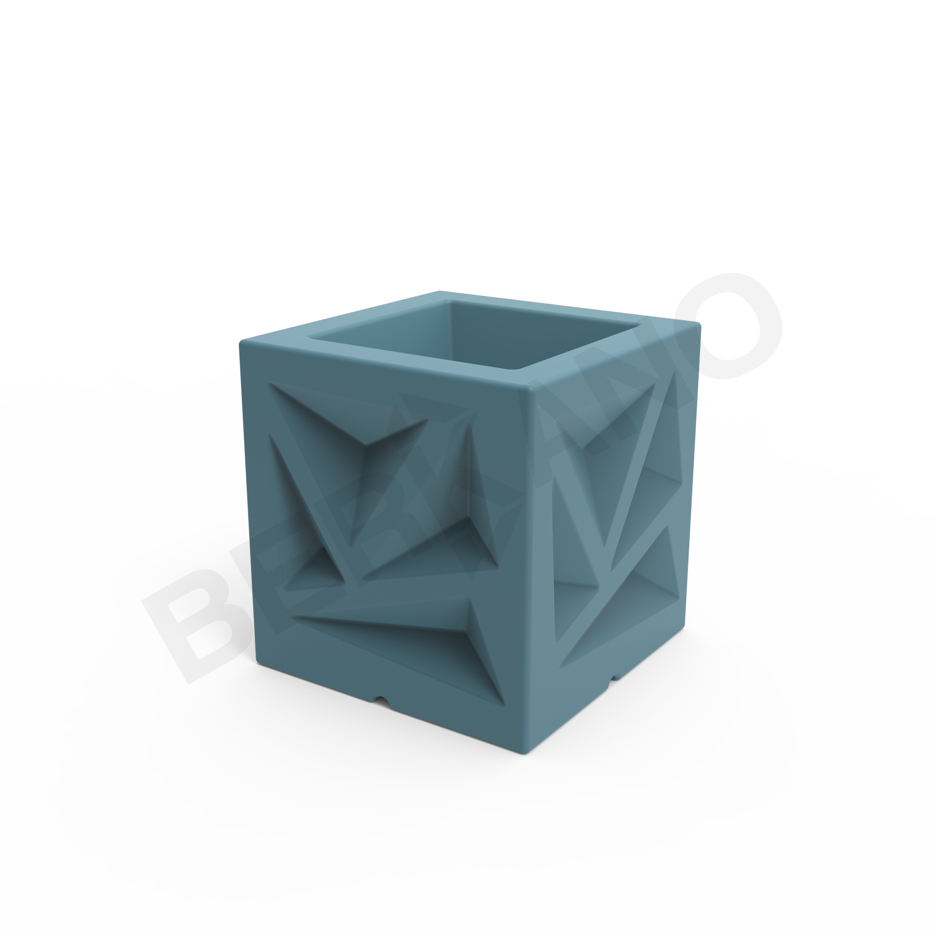 Кашпо Icelandic Cube DB бирюзового цвета - фото 6
