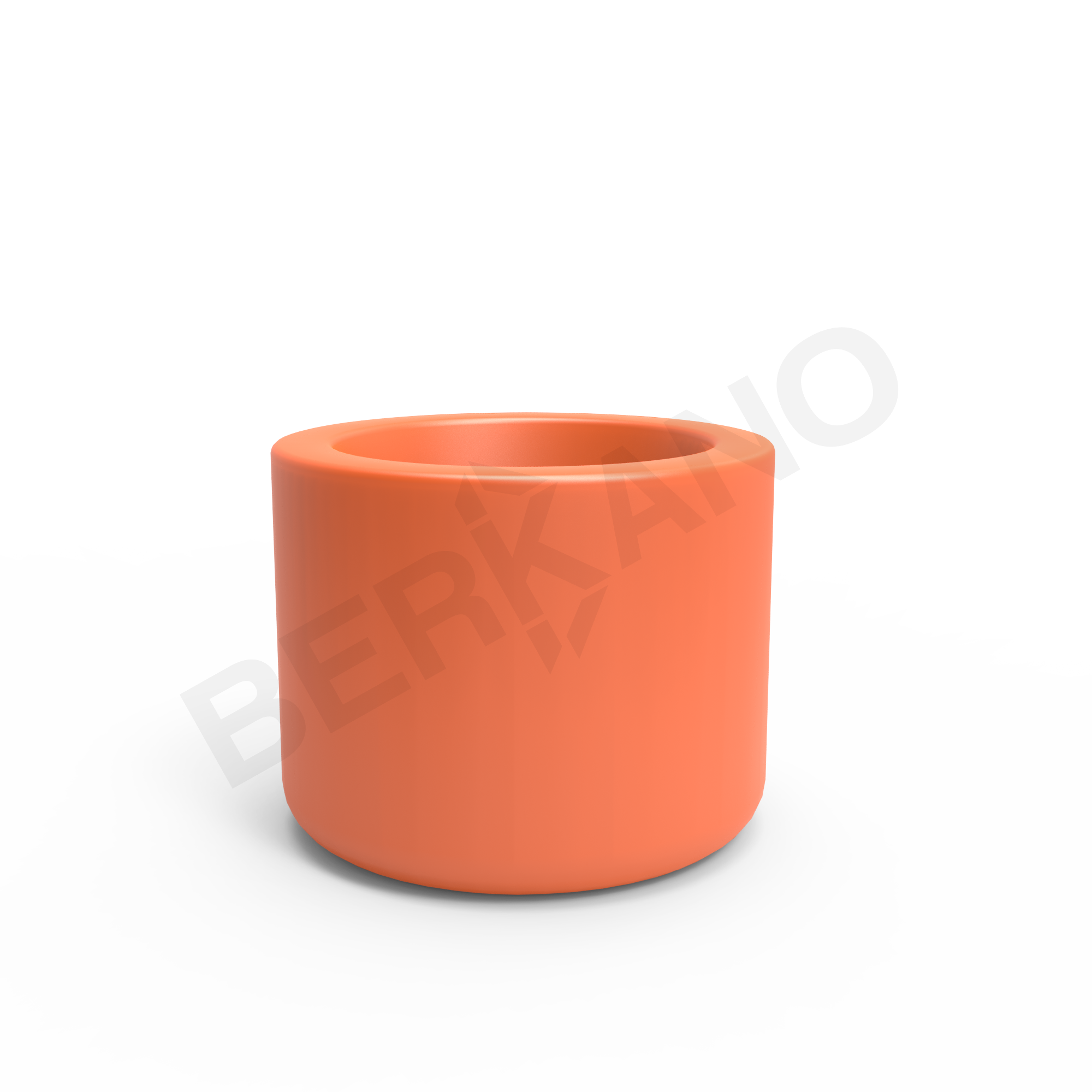 Кашпо Smoov Planter Mini Cylinder 30 DB оранжевого цвета - фото 5