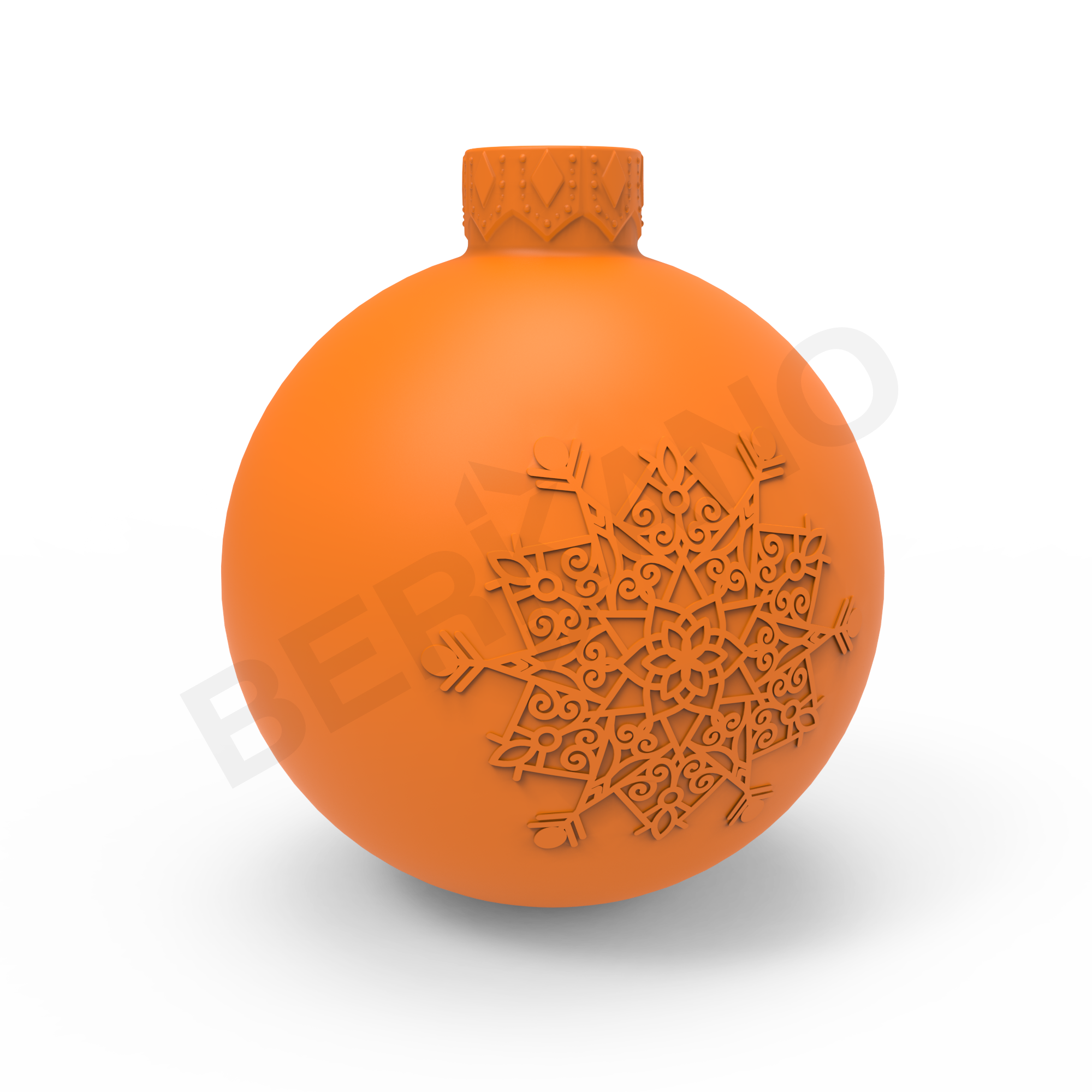 Праздничное украшение TREEBALL оранжевого цвета - фото 6