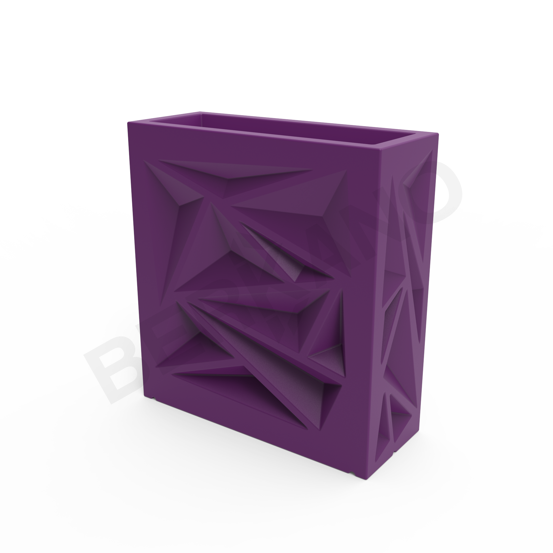 Кашпо Icelandic Square DB сиреневого цвета - фото 6