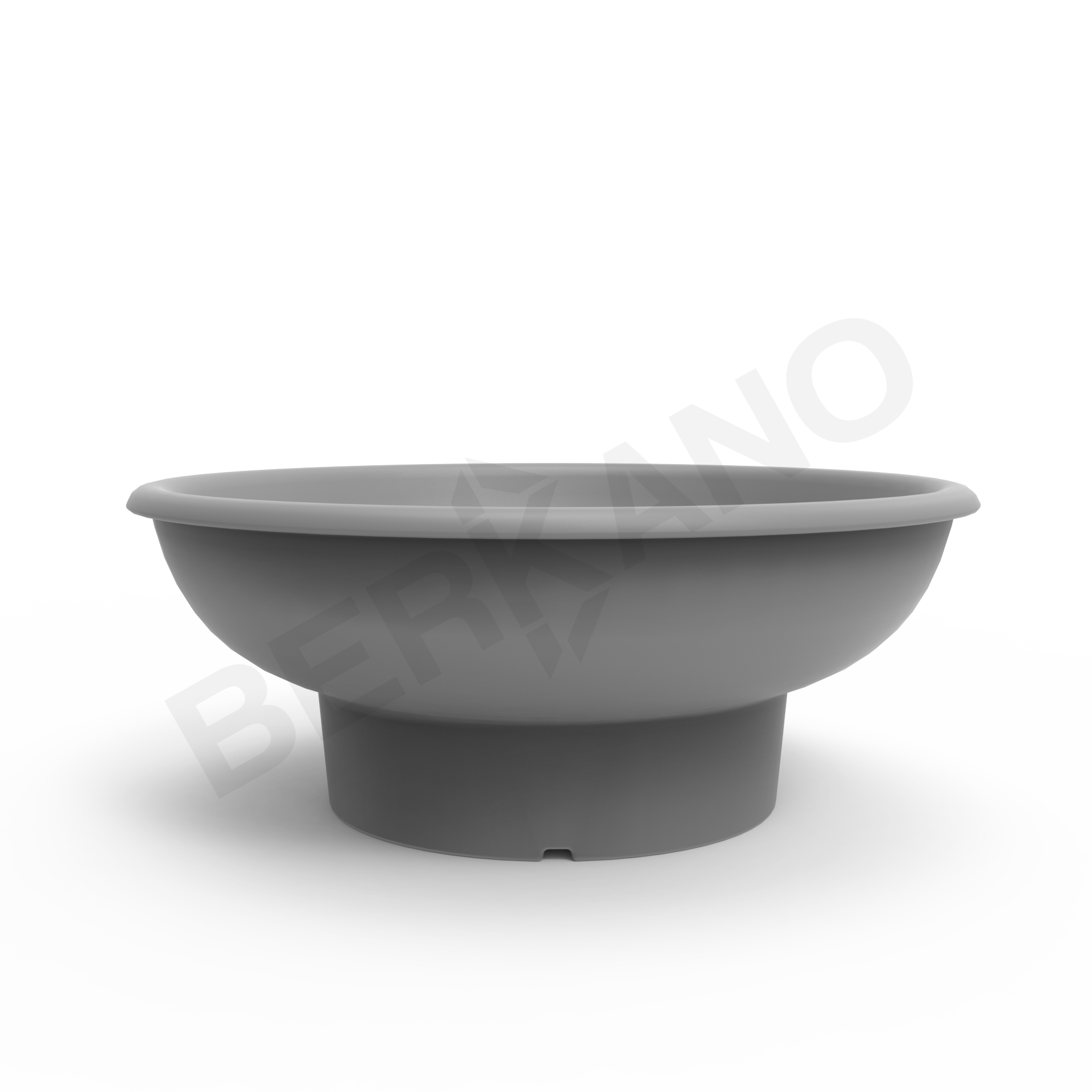 Кашпо Bowl серого цвета - фото 2