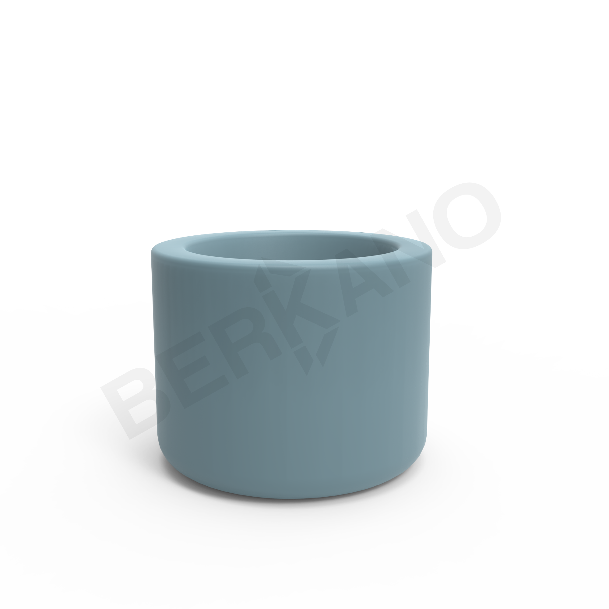 Кашпо Smoov Planter Mini Cylinder 30 DB бирюзового цвета - фото 5