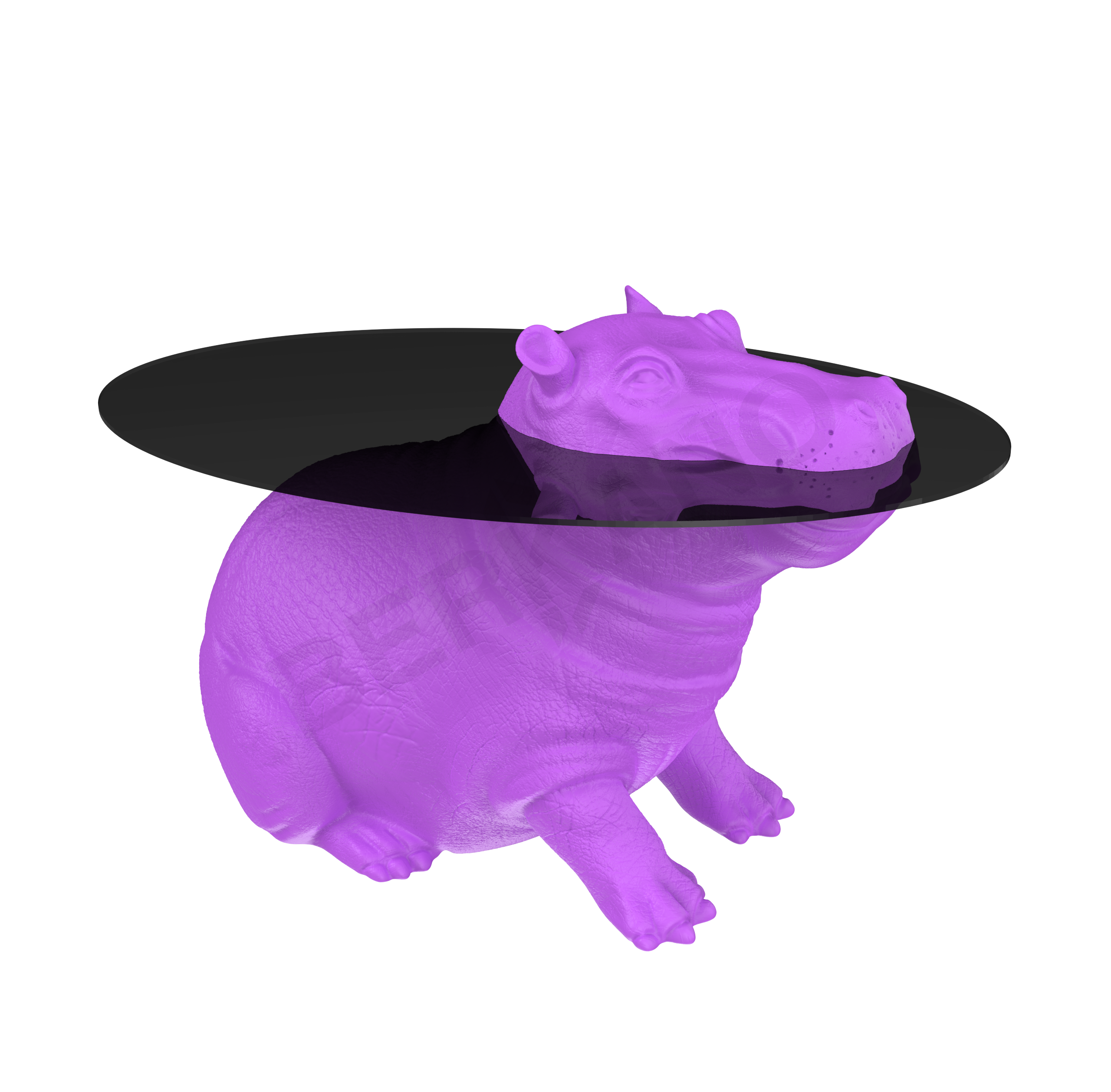 Стол HIPPO сиреневого цвета - фото 3