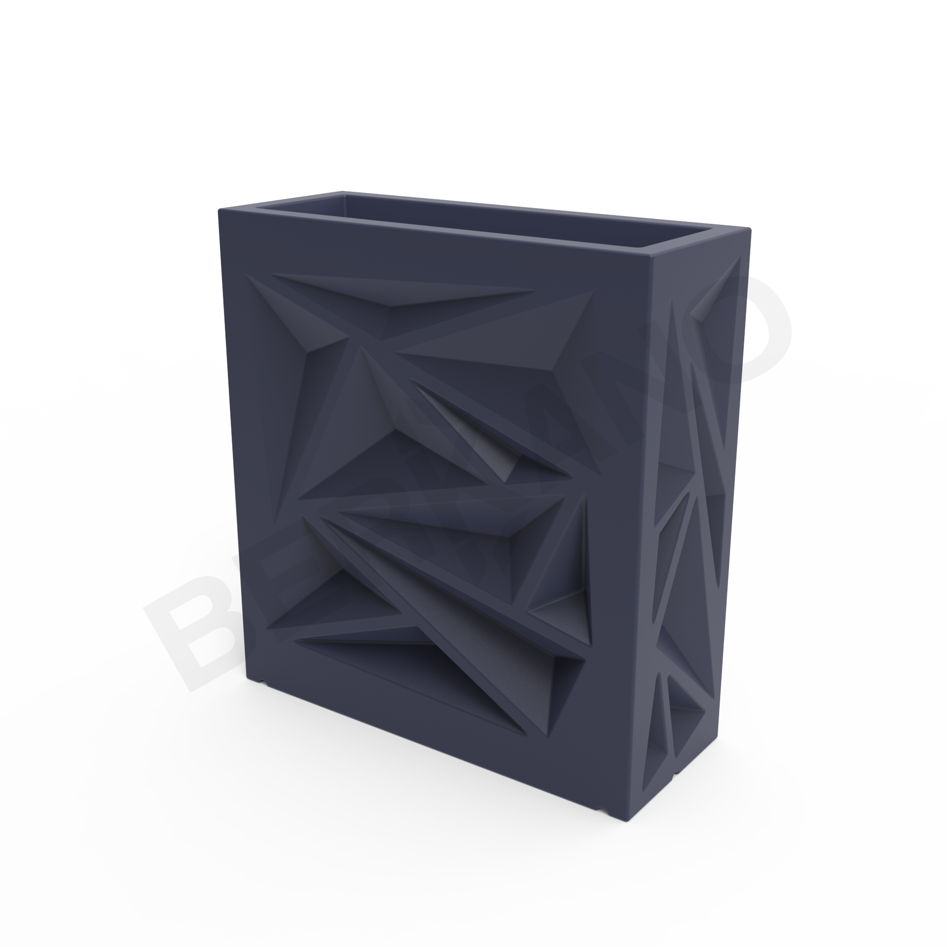 Кашпо Icelandic Square DB синего цвета - фото 6