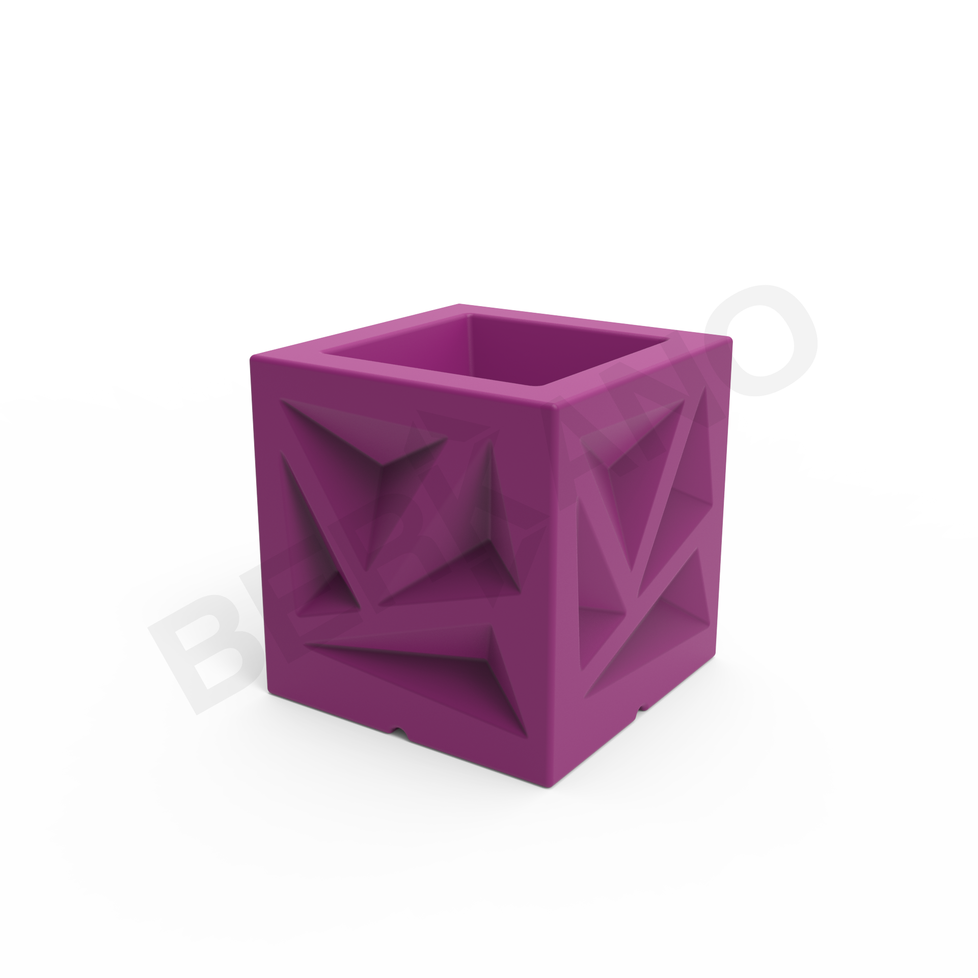 Кашпо Icelandic Cube DB фиолетового цвета - фото 6