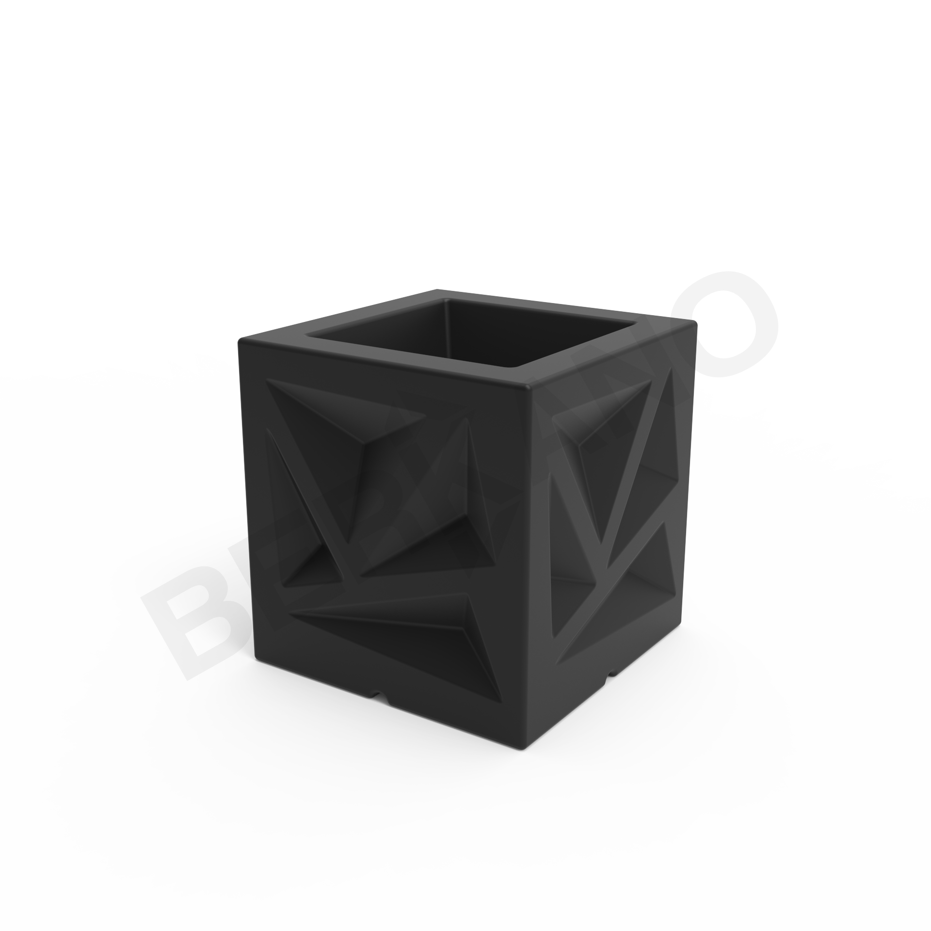 Кашпо Icelandic Cube DB черного цвета - фото 6