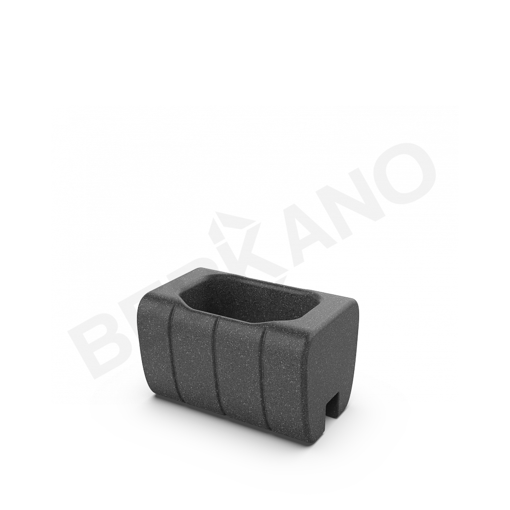 Кашпо-соединитель Y-seat longer DB цвета черный гранит - фото 1