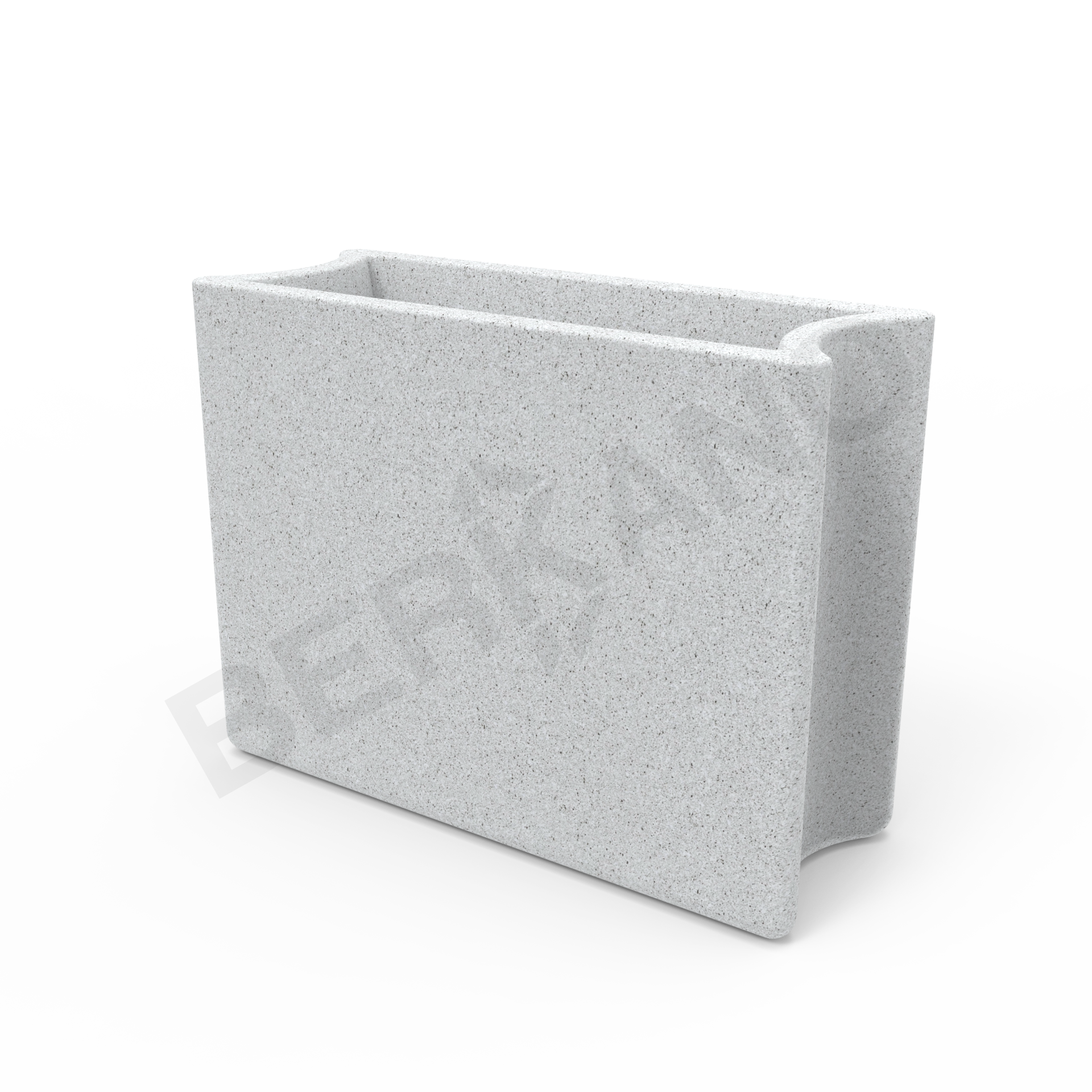 Кашпо Smoov Planter Line DB белого цвета Granite - фото 6