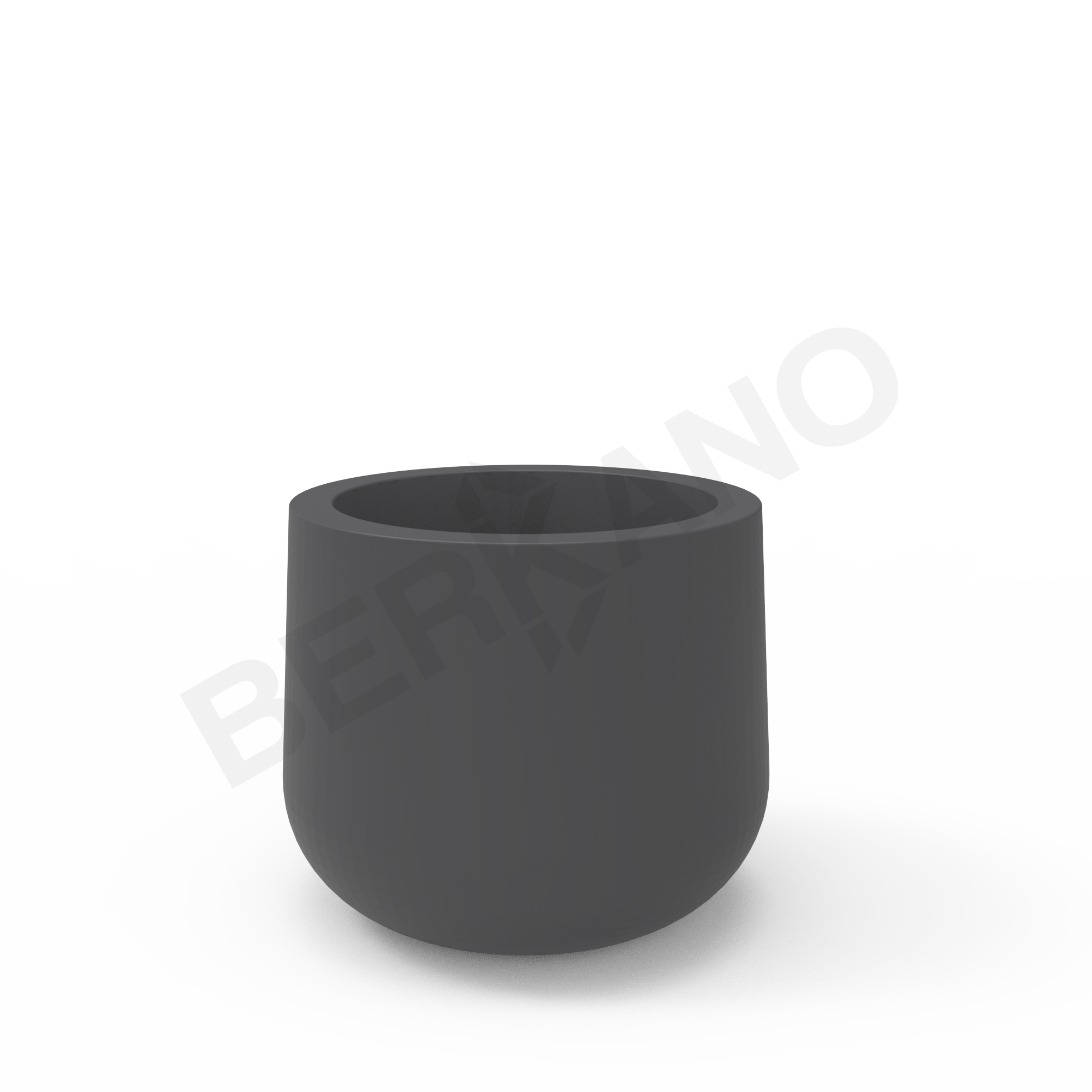 Кашпо Grace planter 45 DB графитового цвета - фото 3