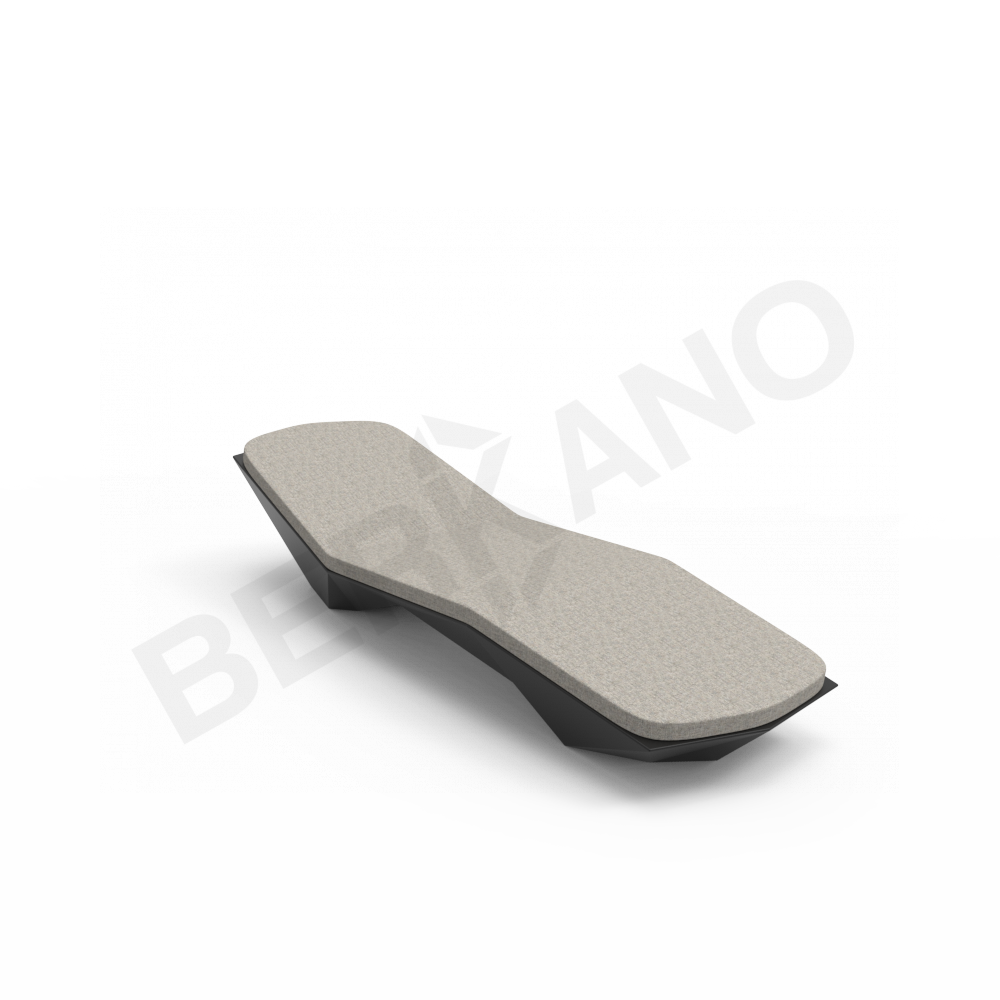 Шезлонг Quaro с подушками черного цвета / аксессуар Light grey - фото 8