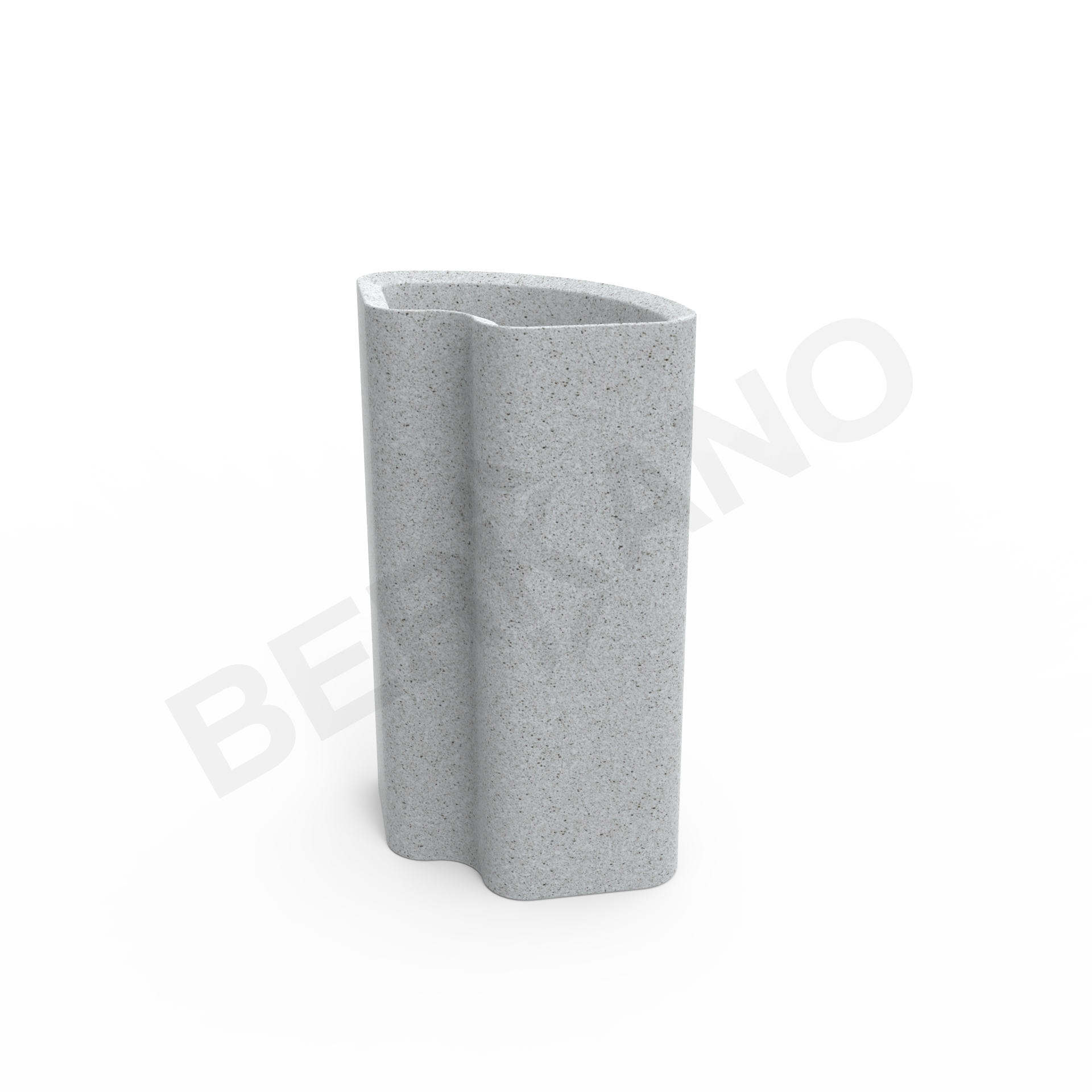 Кашпо Vittorio 80an DB белого цвета Granite - фото 9