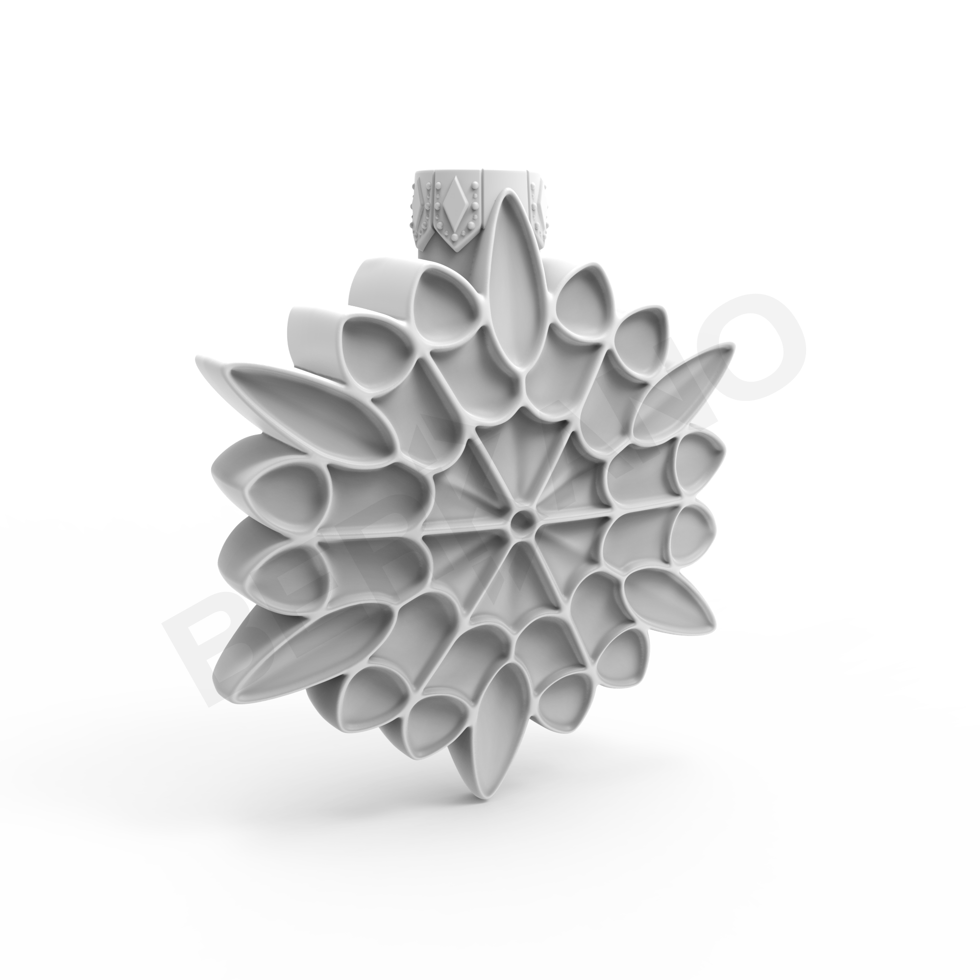 Праздничное украшение SNOWFLAKE белого цвета - фото 8