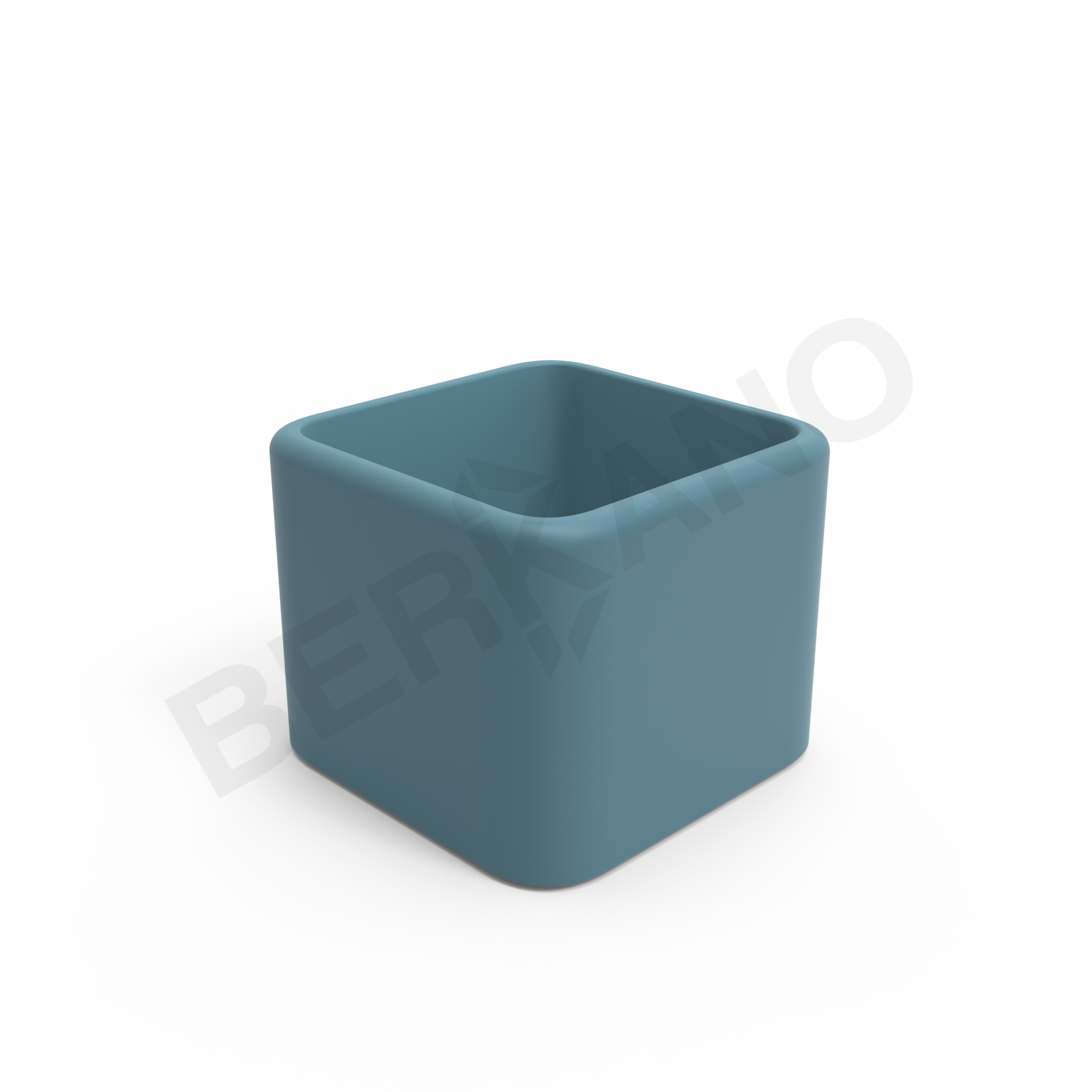 Кашпо Cubo 50 бирюзового цвета - фото 4