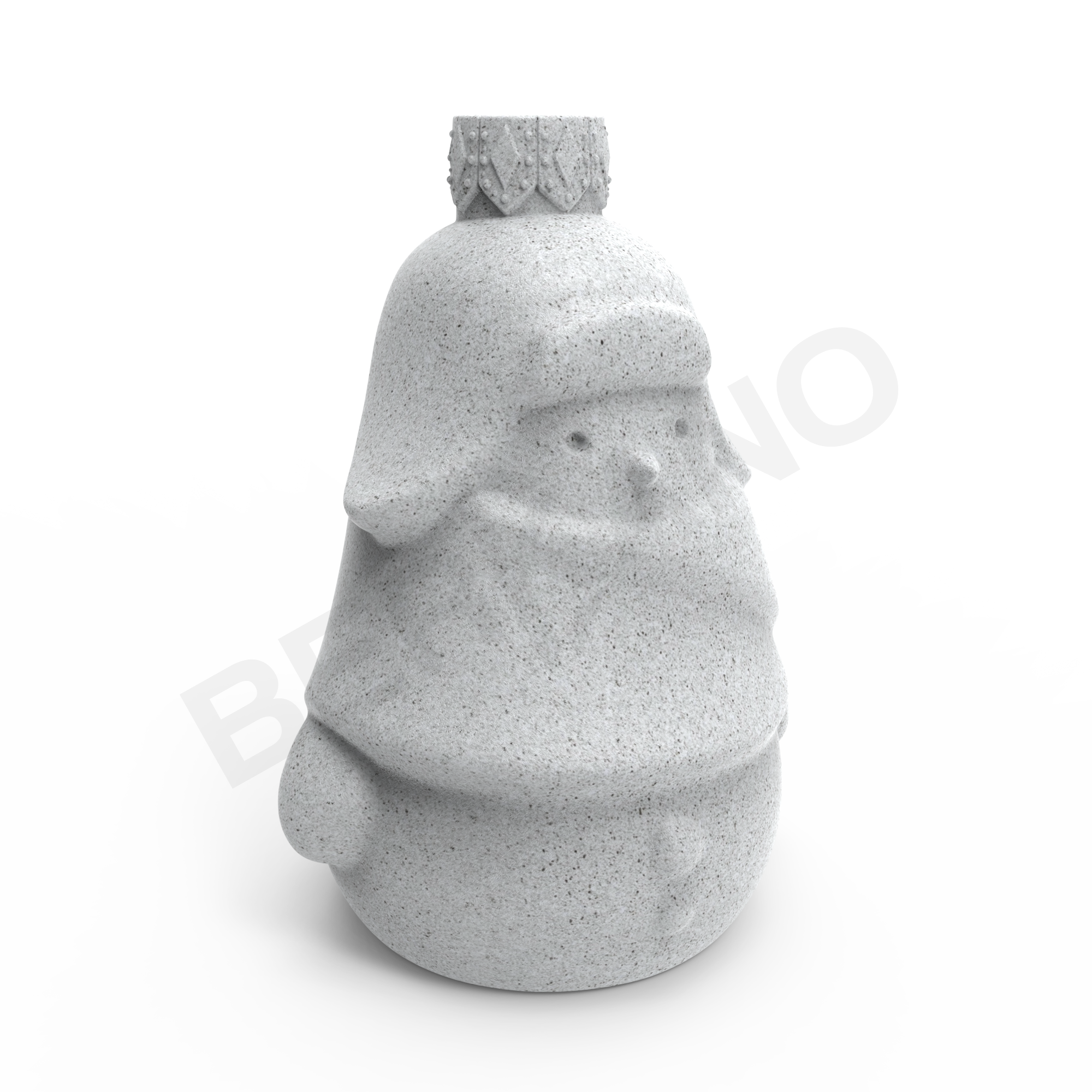 Праздничное украшение SNOWMAN TOY цвета белый гранит - фото 6