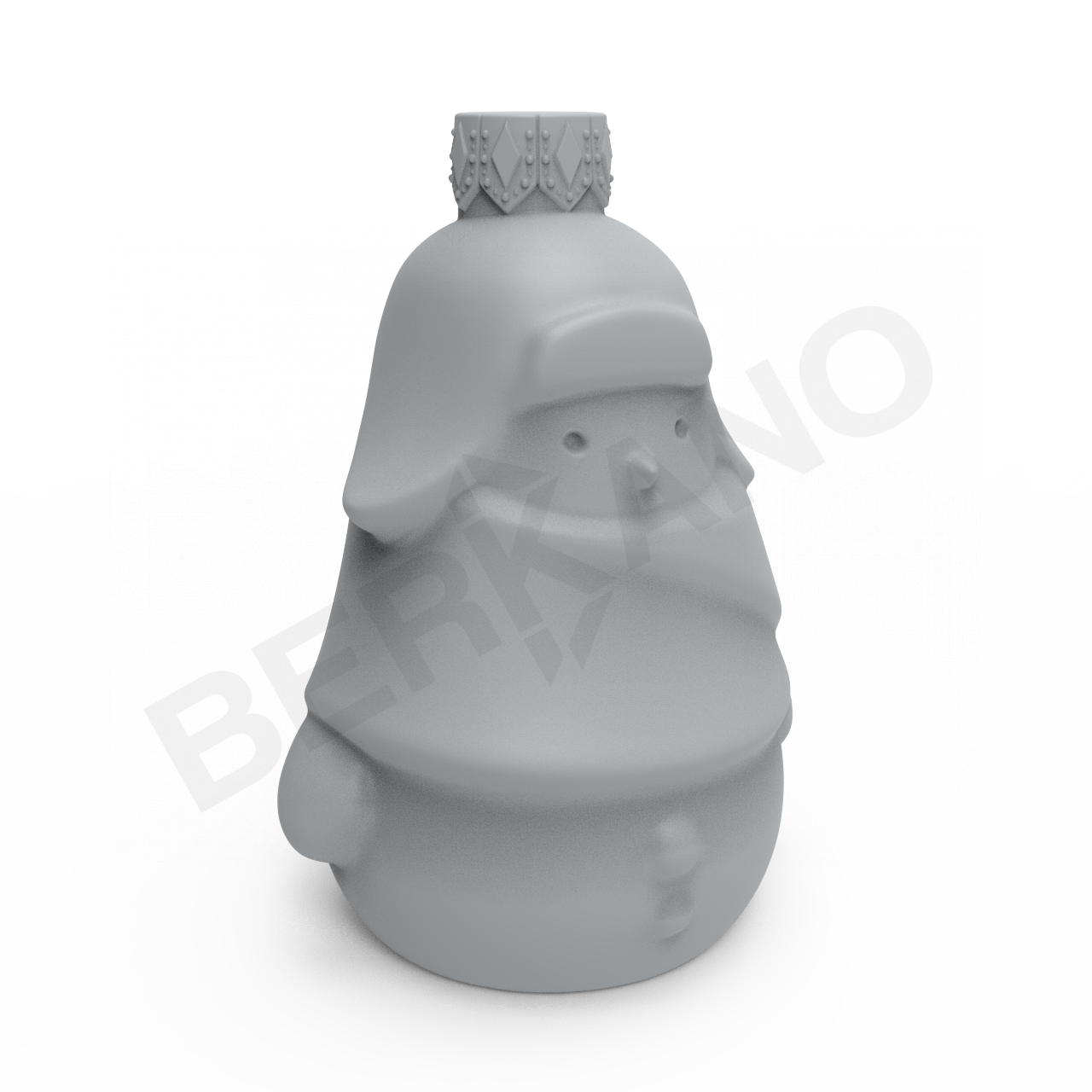 Праздничное украшение SNOWMAN TOY серого цвета - фото 4