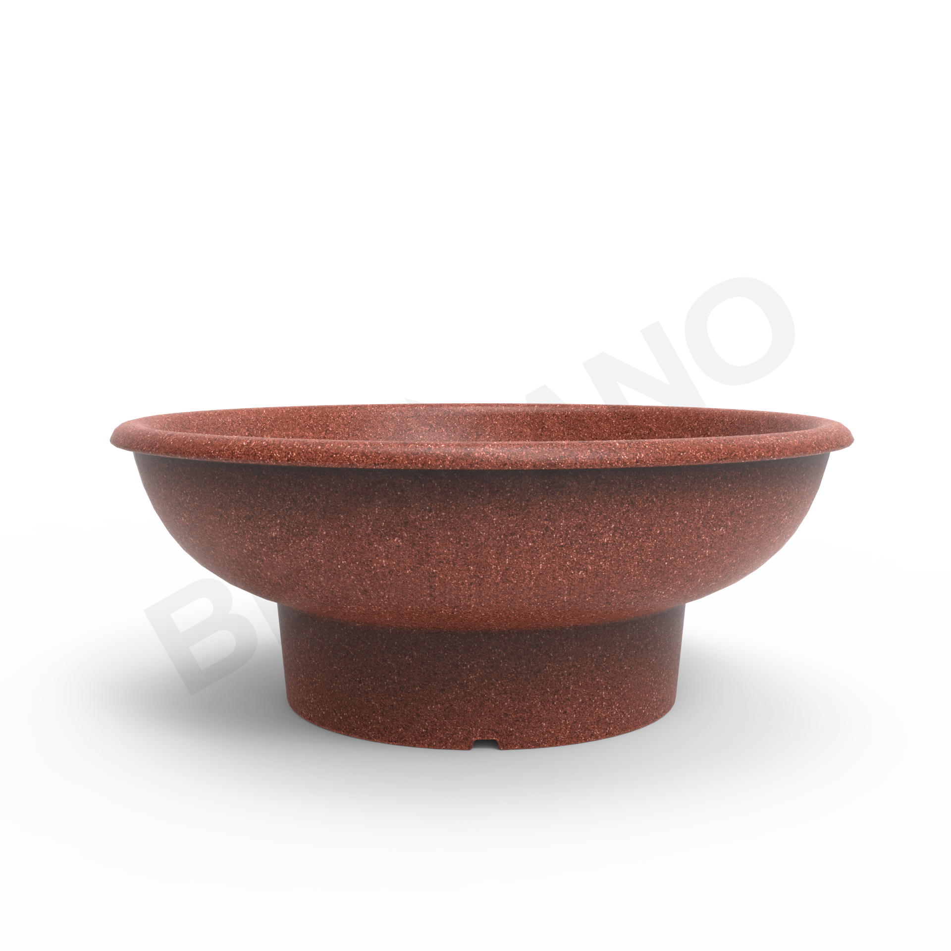Кашпо Bowl цвета красный гранит - фото 2