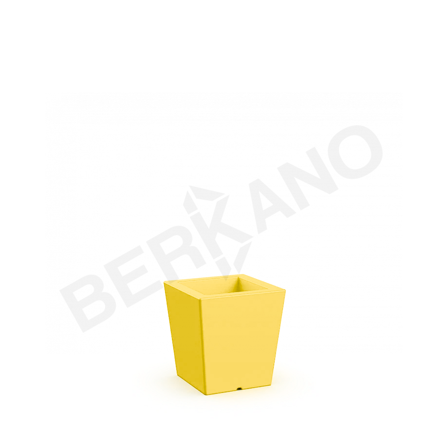 Кашпо Trapezio 42V DB желтого цвета - фото 5